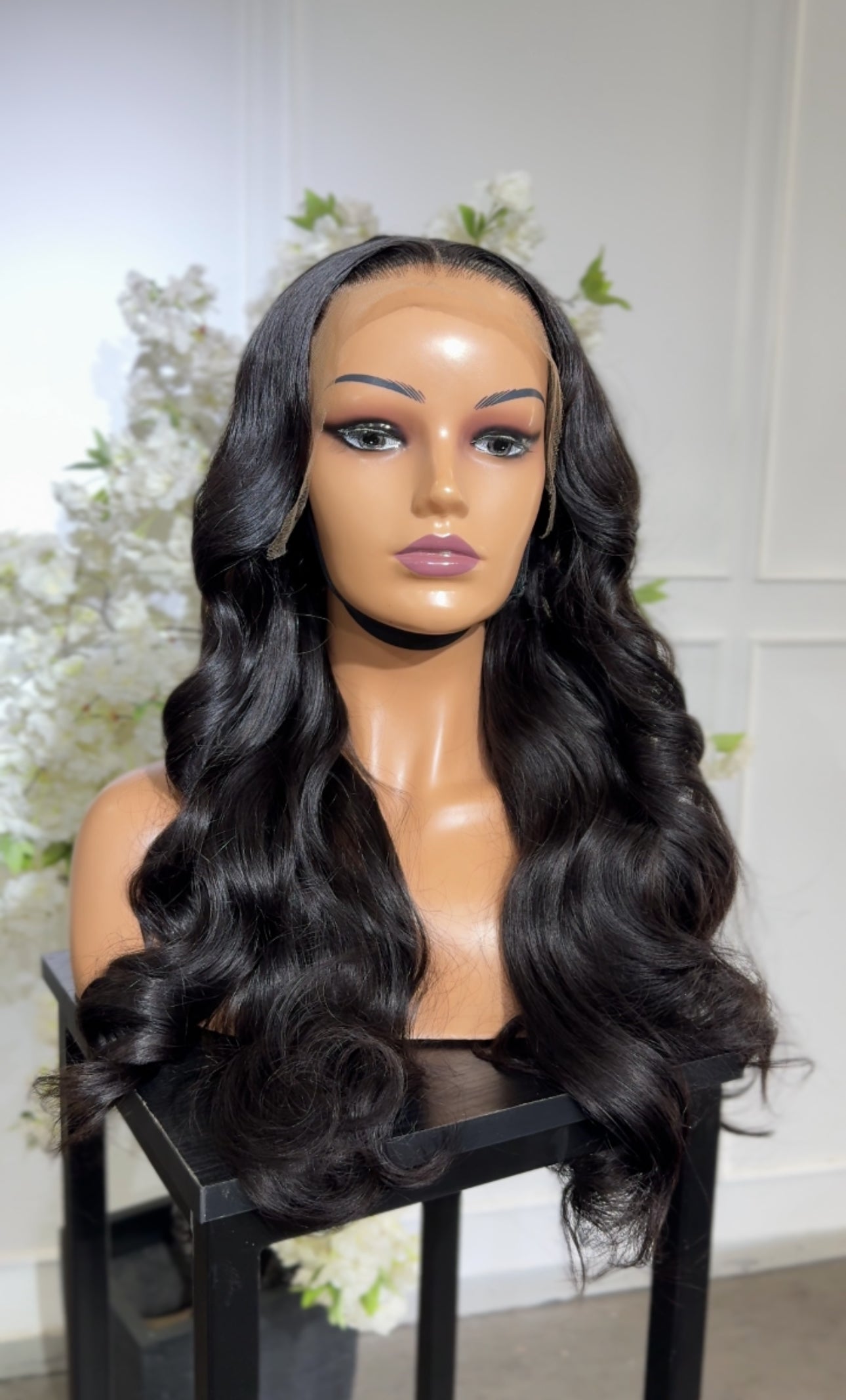 Straight with frontal swiss transparent lace