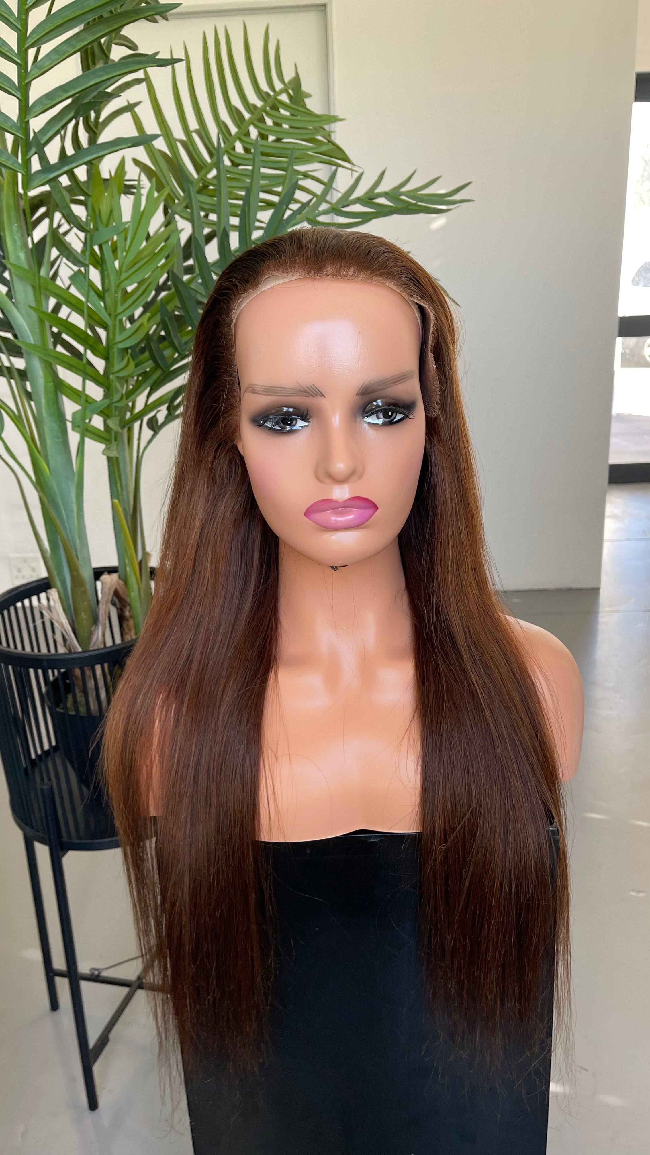 22” Browny Frontal Unit - SAMPLE WIG