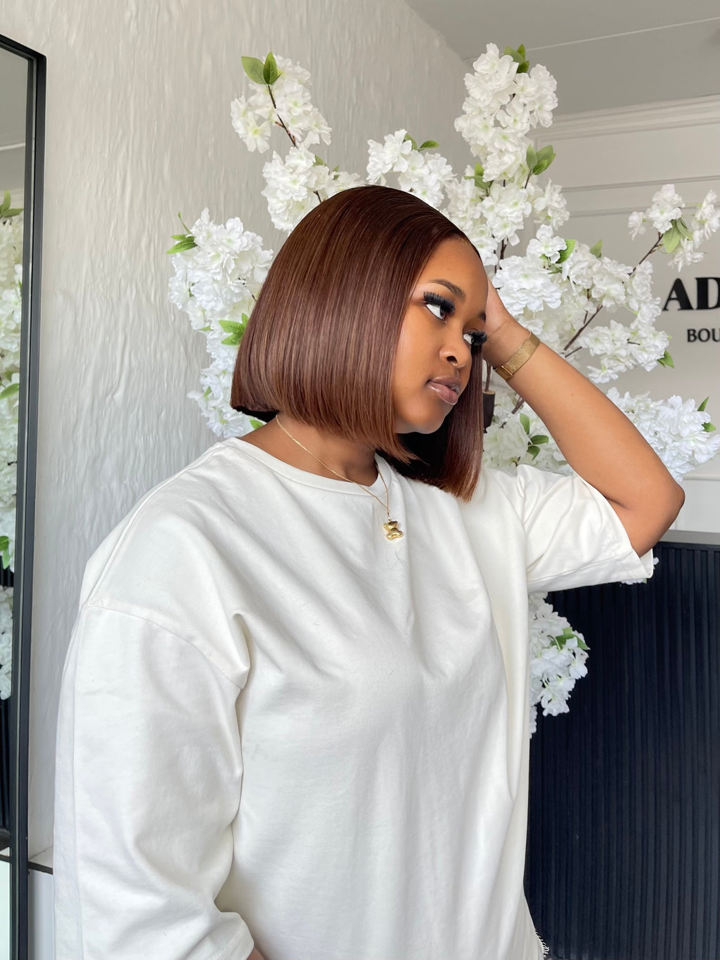 12” Lee Browny Glueless HD Bob
