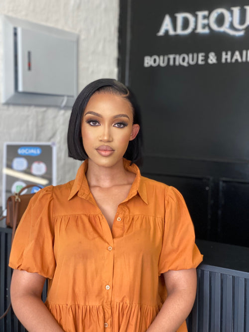 10” Double Drawn Frontal Bob