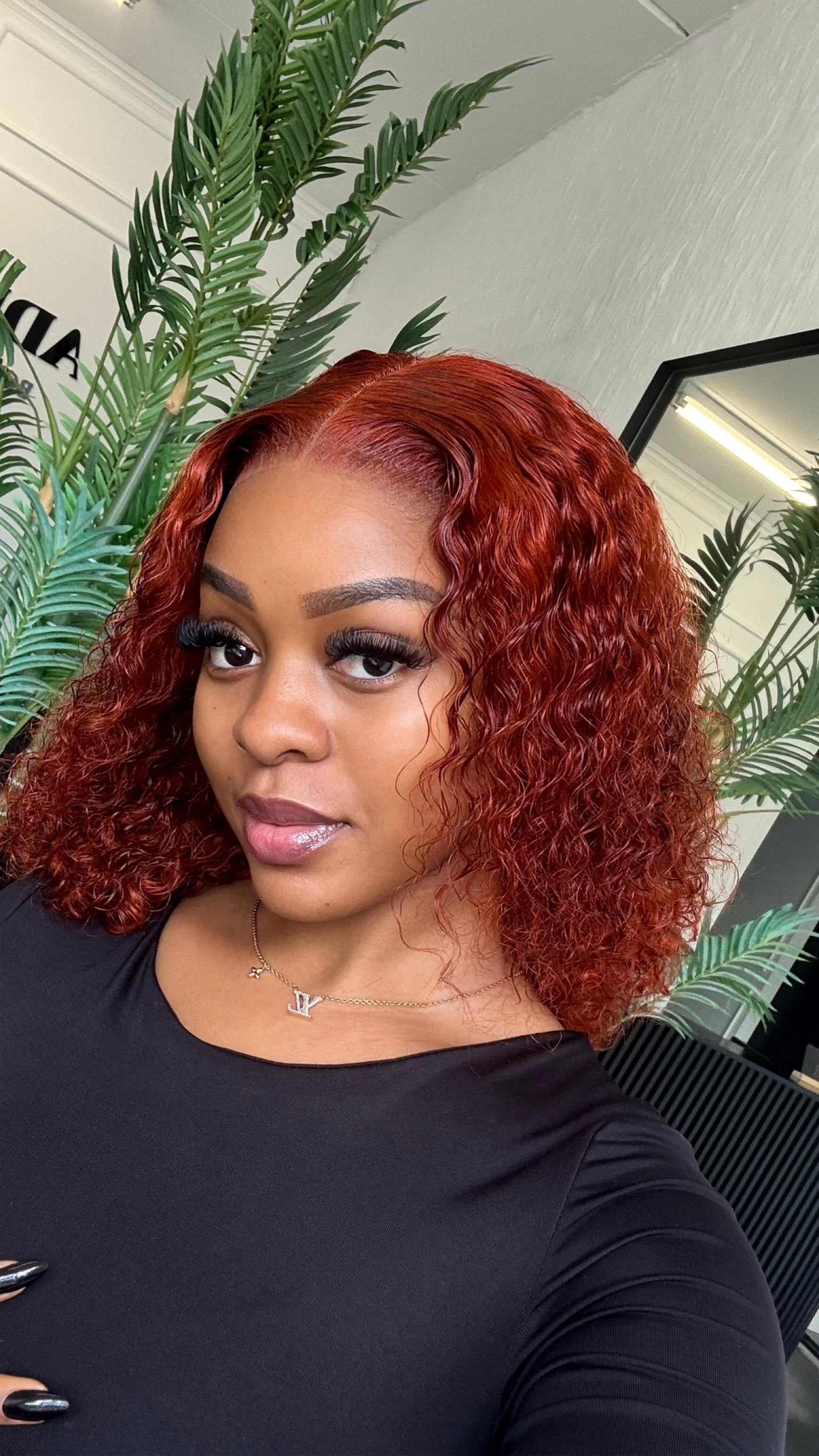 14” Ginger Curly Unit - SAMPLE WIG