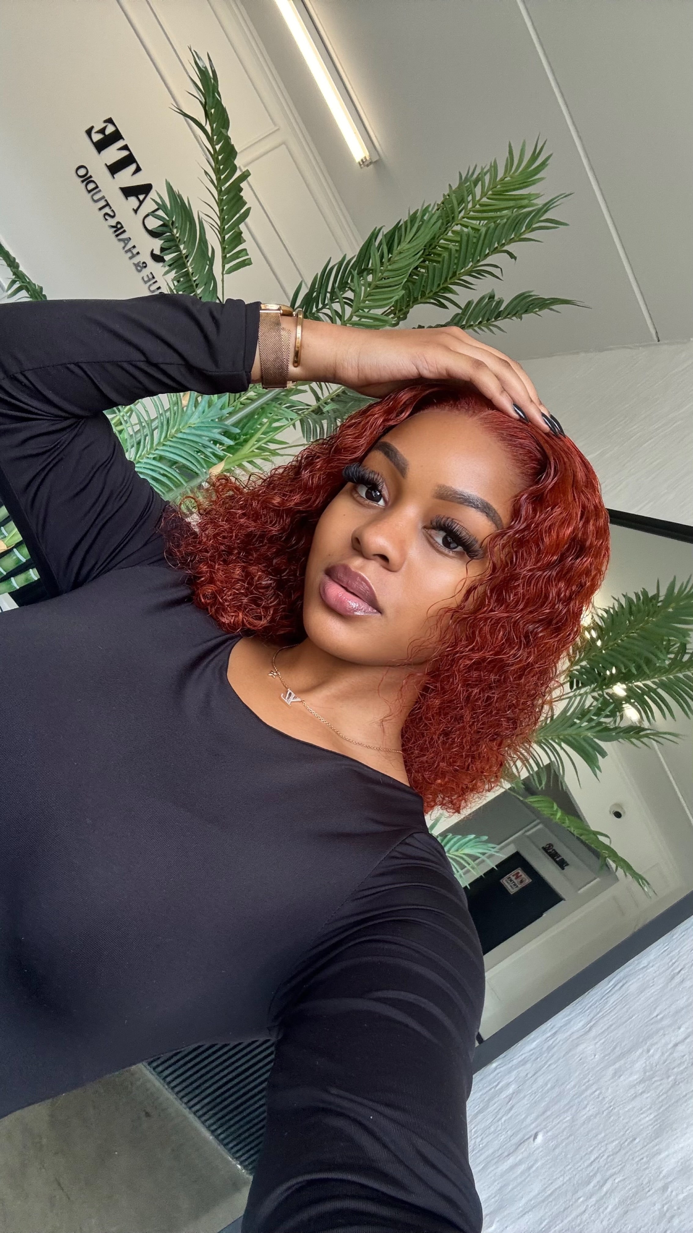 14” Ginger Curly Unit - SAMPLE WIG
