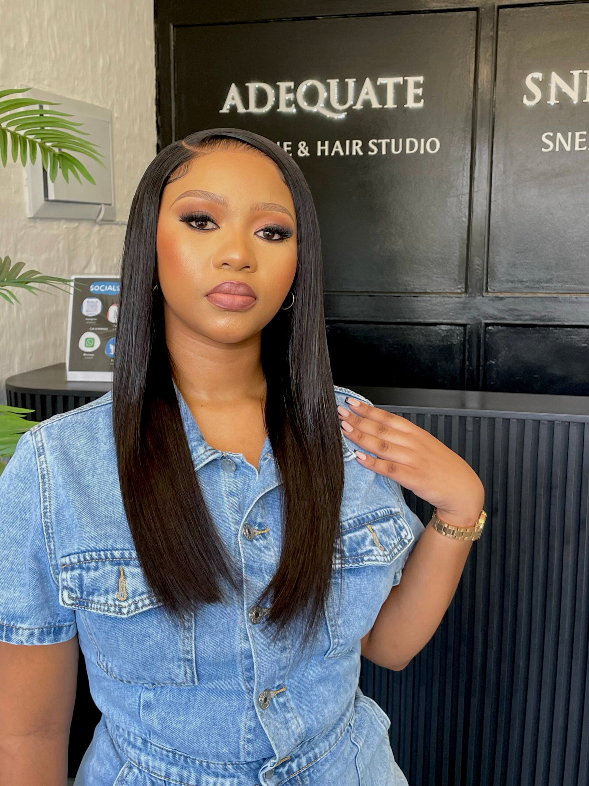 18” Straight Peruvian 5x5 Wig