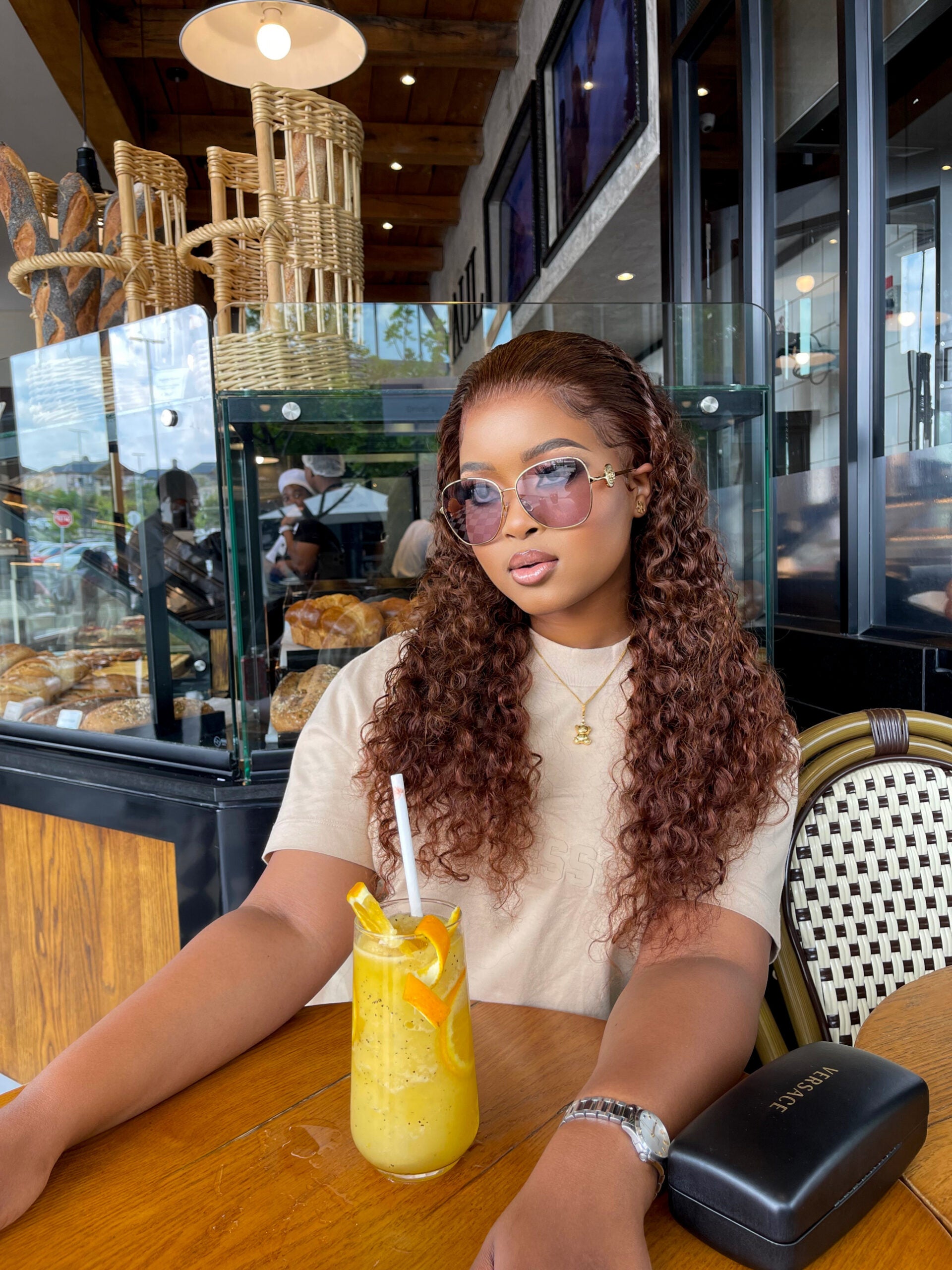 24” Cinnamon Brown Curly Unit