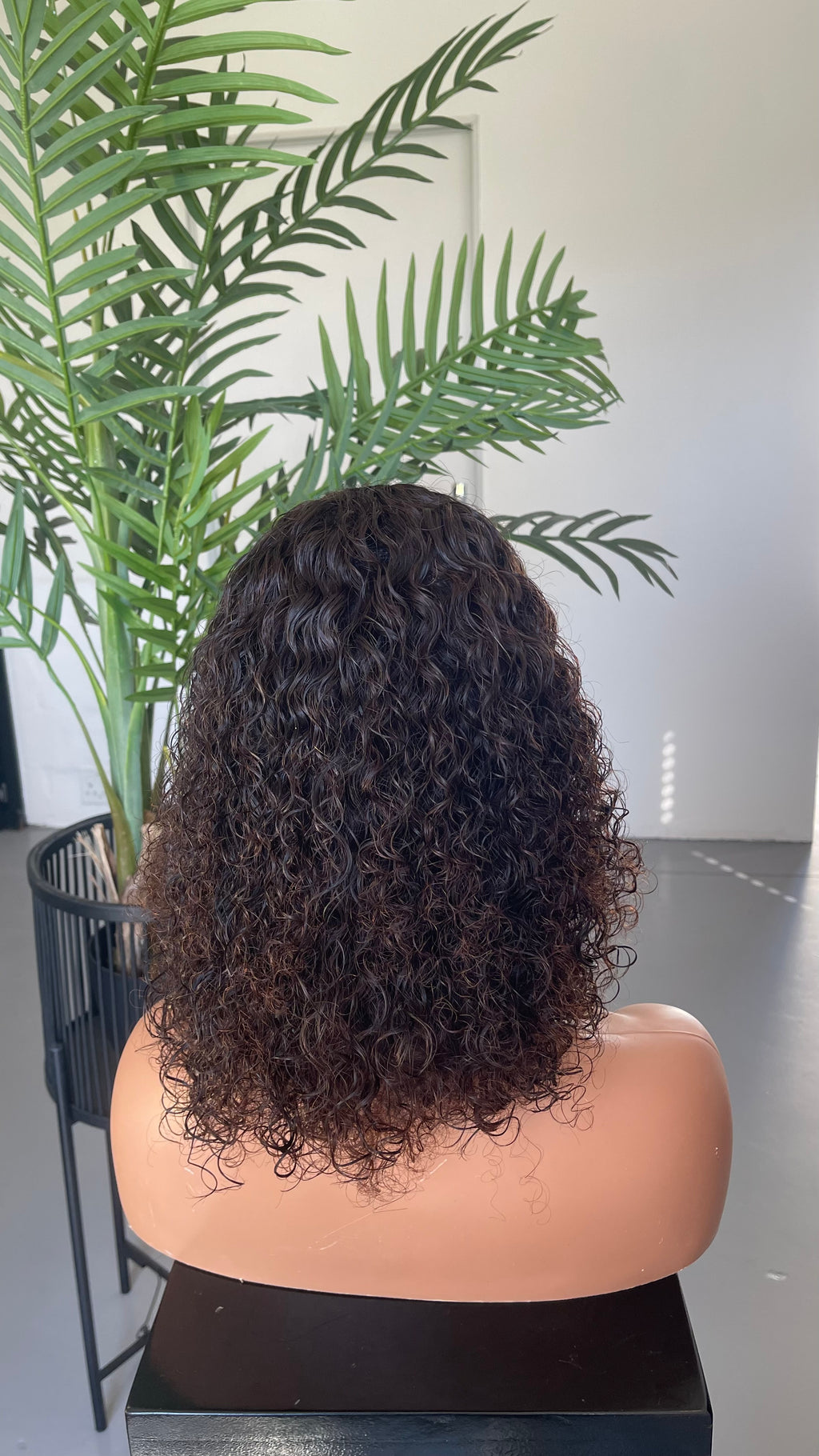 14” Mongolian Curly Fringe - SAMPLE WIG