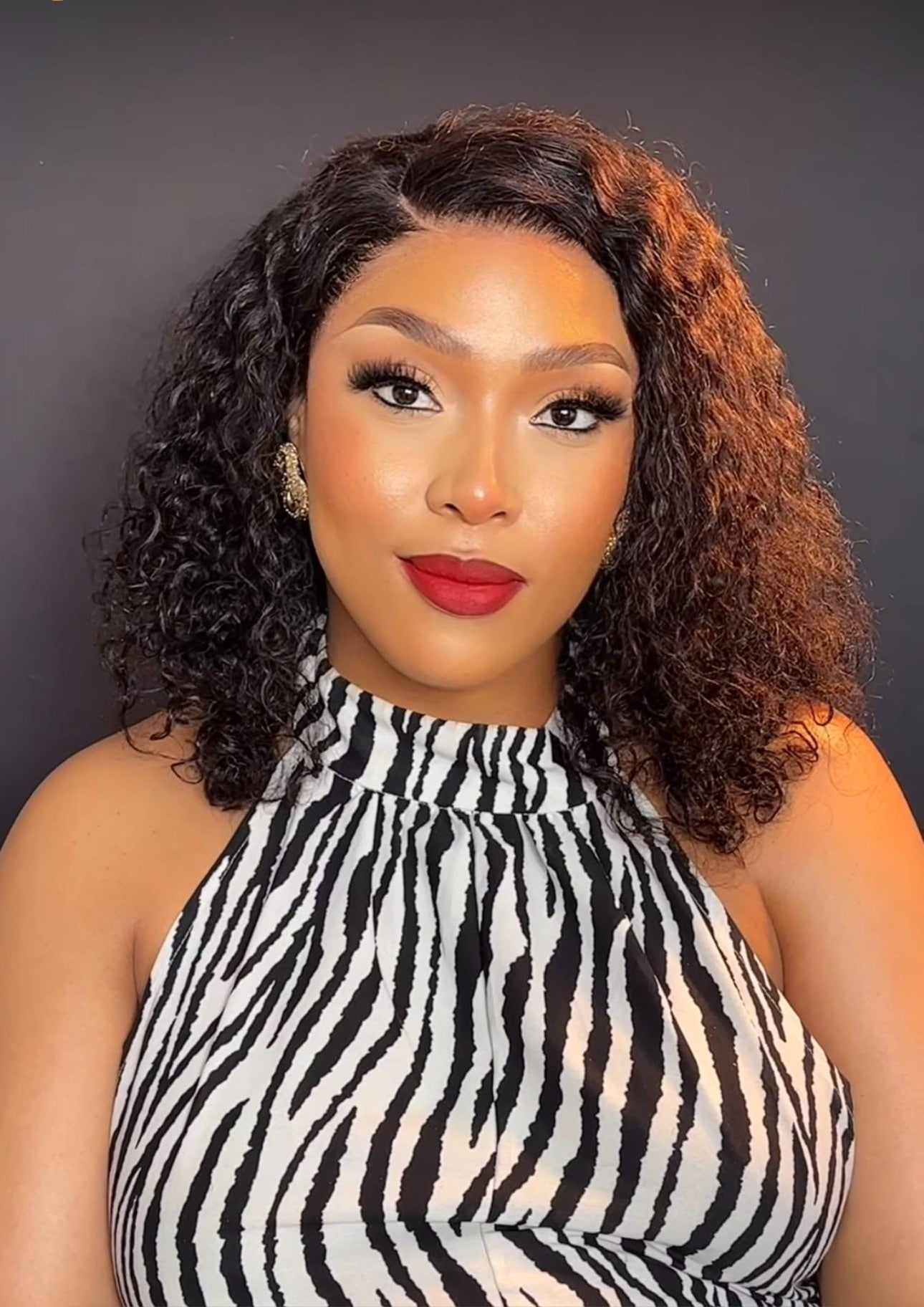 14” Double Drawn Curly Unit - SAMPLE WIG