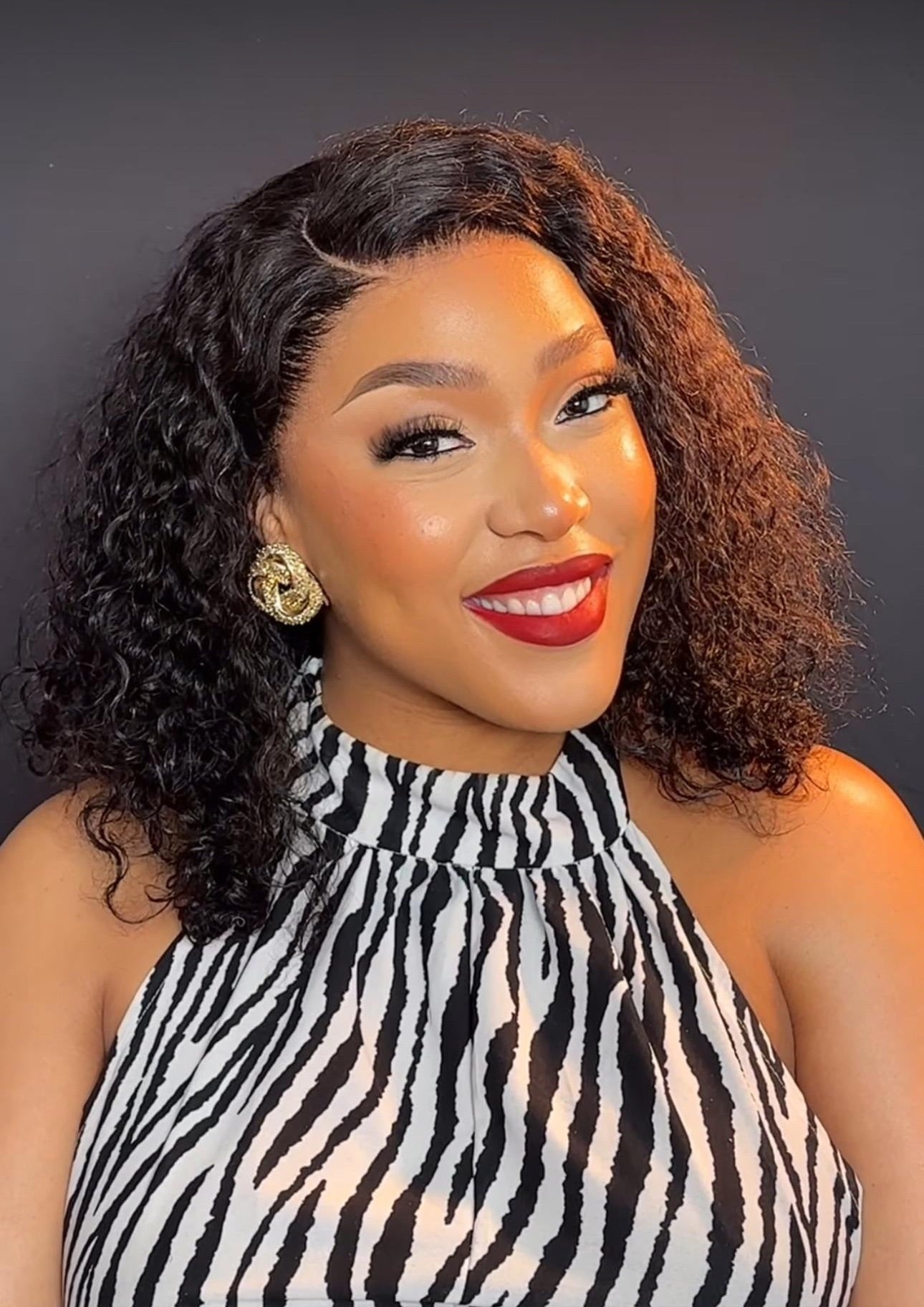 14” Double Drawn Curly Unit - SAMPLE WIG