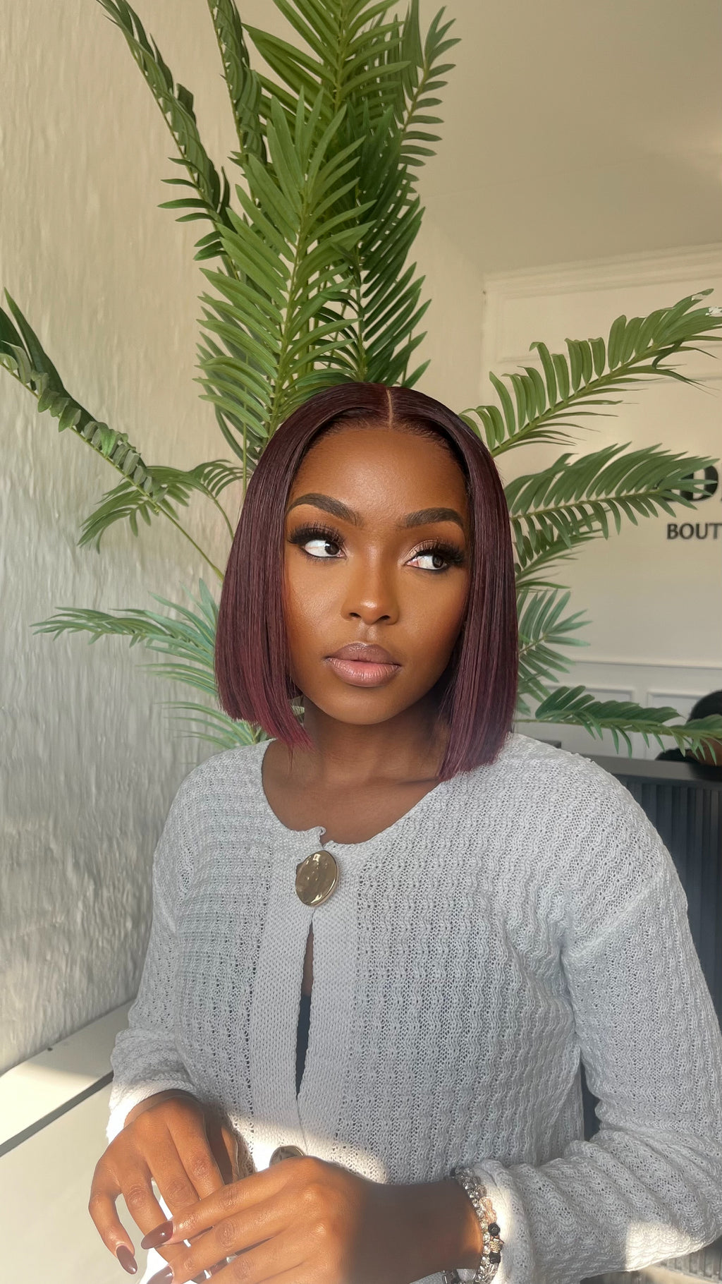 10” Vietnamese Wine Red bob