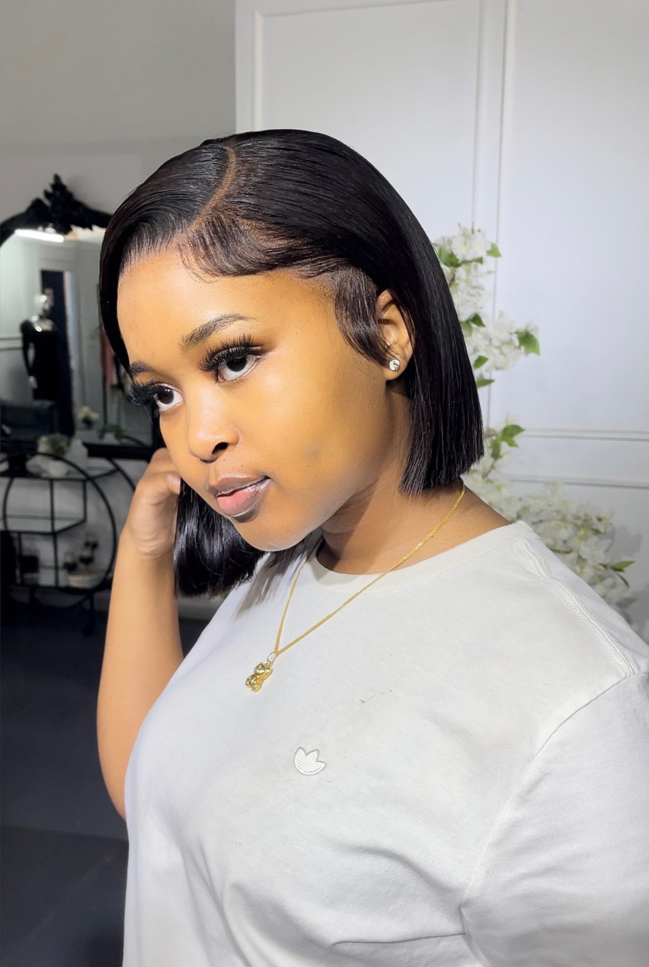 12” Double Drawn Frontal Bob