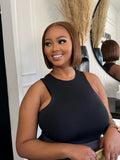 8” 5X5 Browny Glueless Bob
