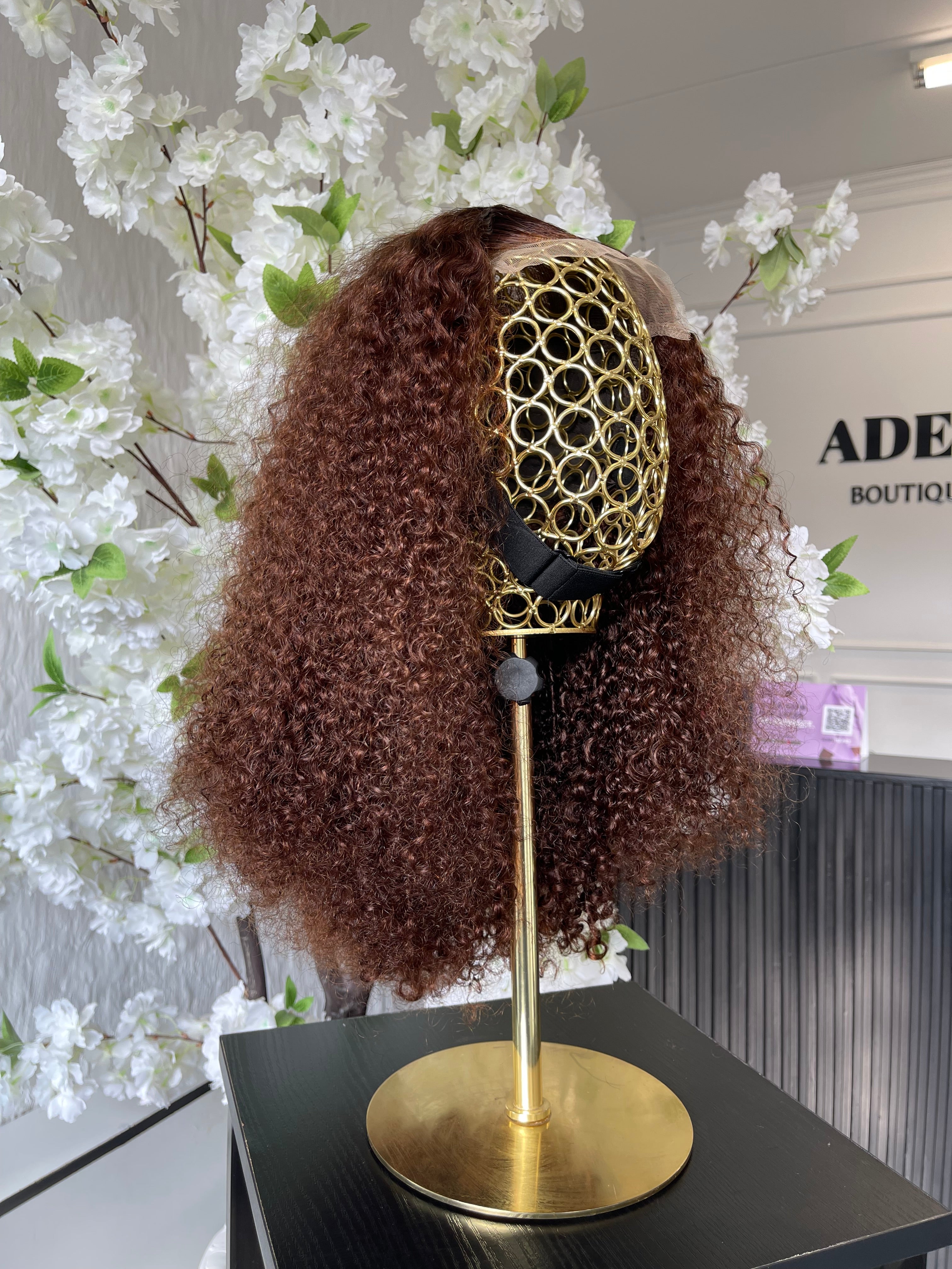 20” Brown Pissy Curly Unit