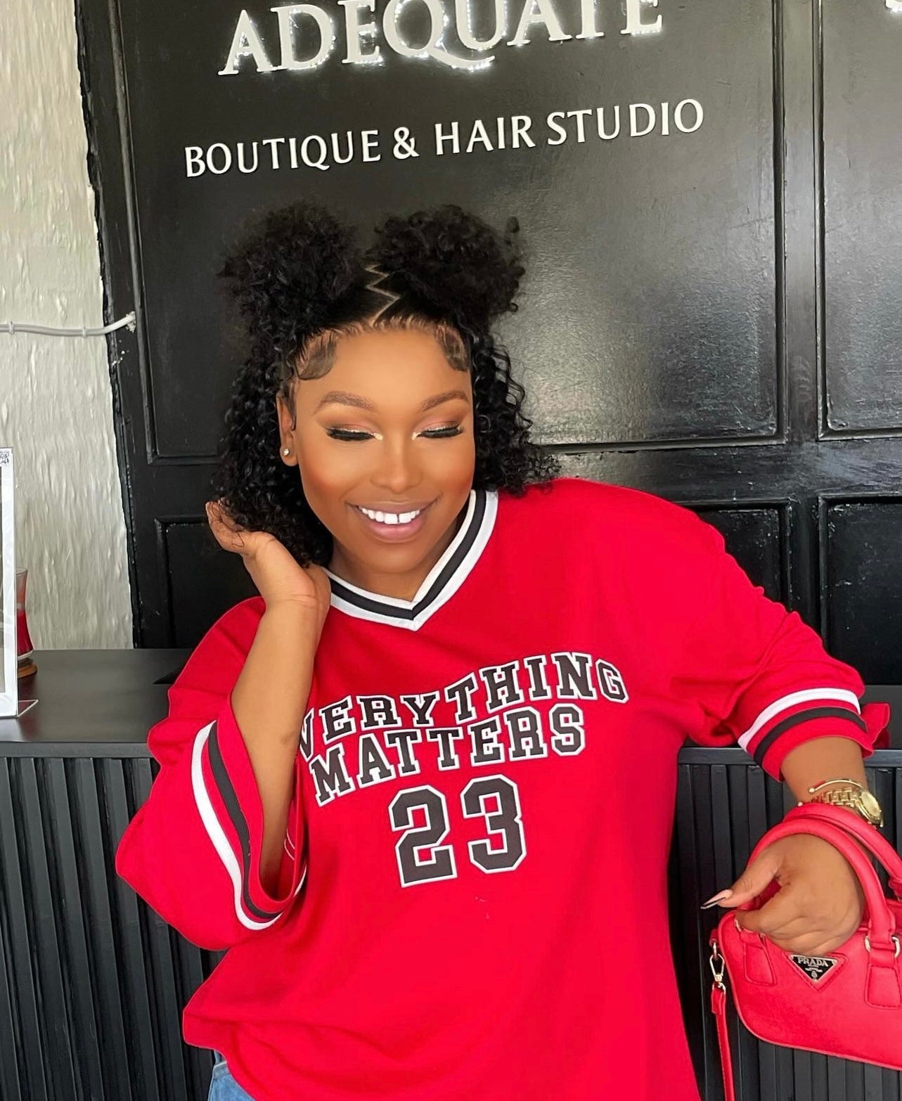 14” Double Drawn Curly Unit - SAMPLE WIG