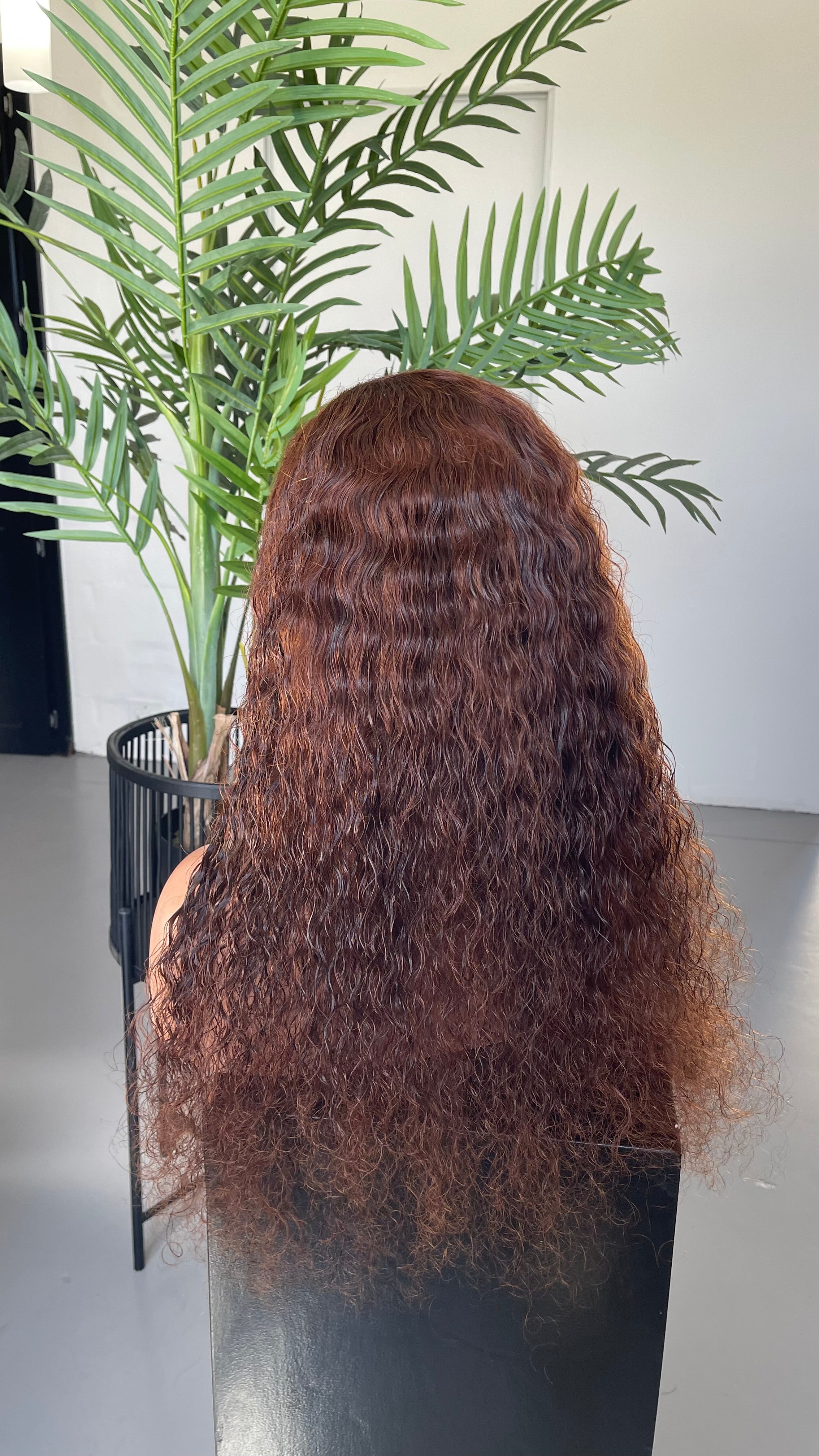 22” Cinnamon Brown Curly Unit