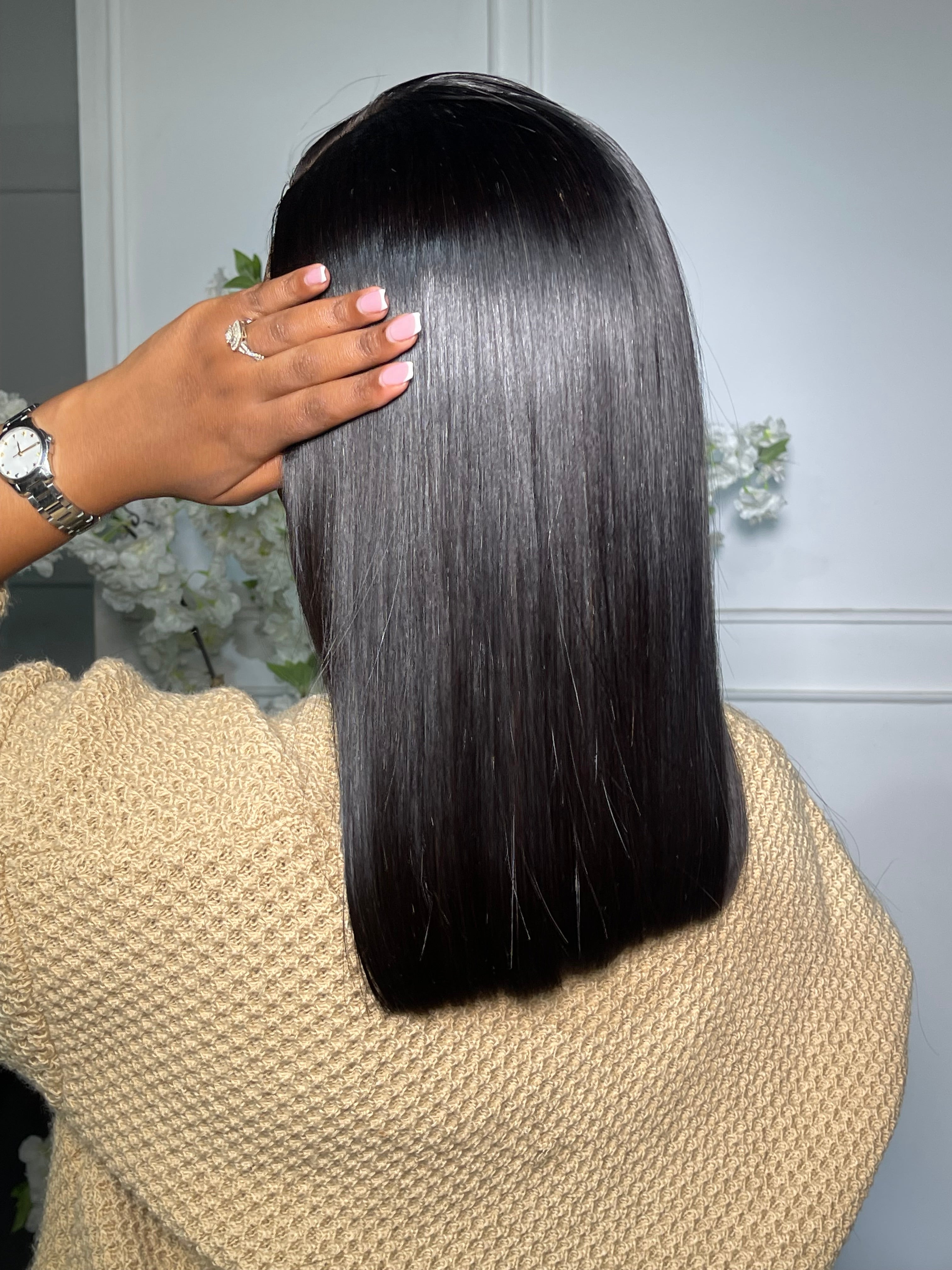 14” Double Drawn Frontal Bob