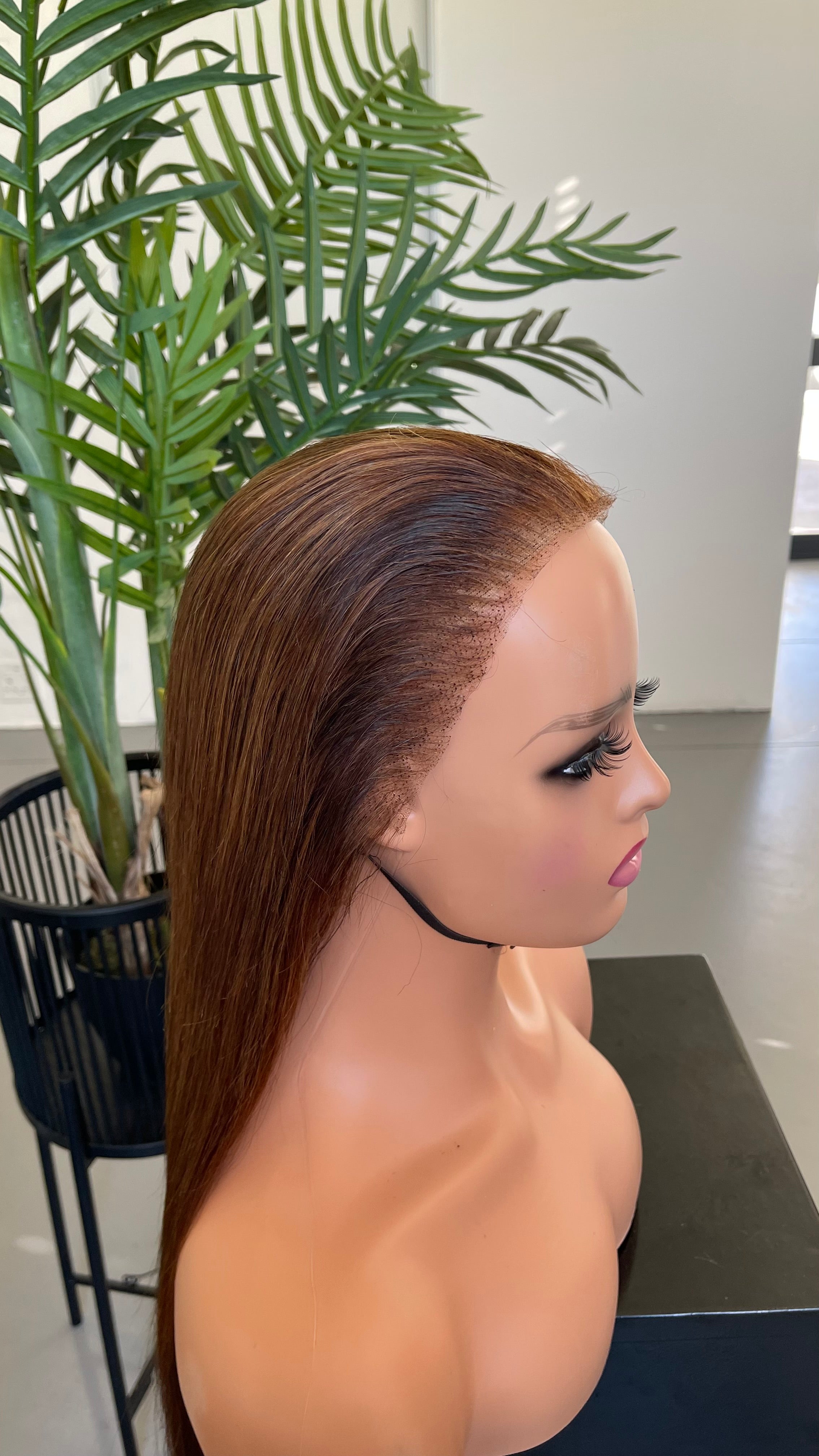 22” Browny Frontal Unit - SAMPLE WIG