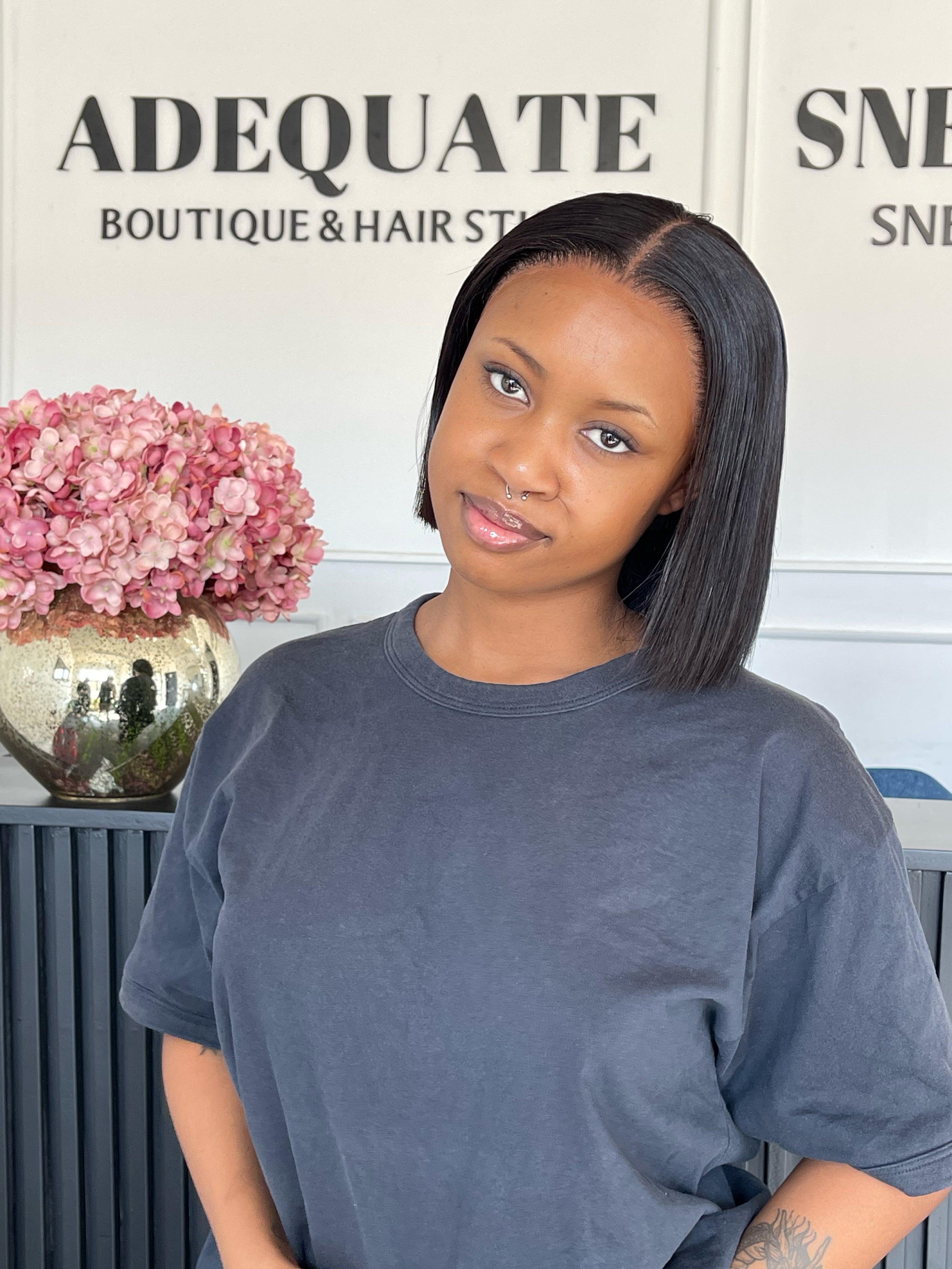 8” Full-frontal Bob - SAMPLE WIG