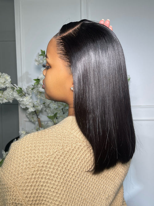 14” Double Drawn Frontal Bob