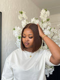 12” Lee Browny Glueless HD Bob