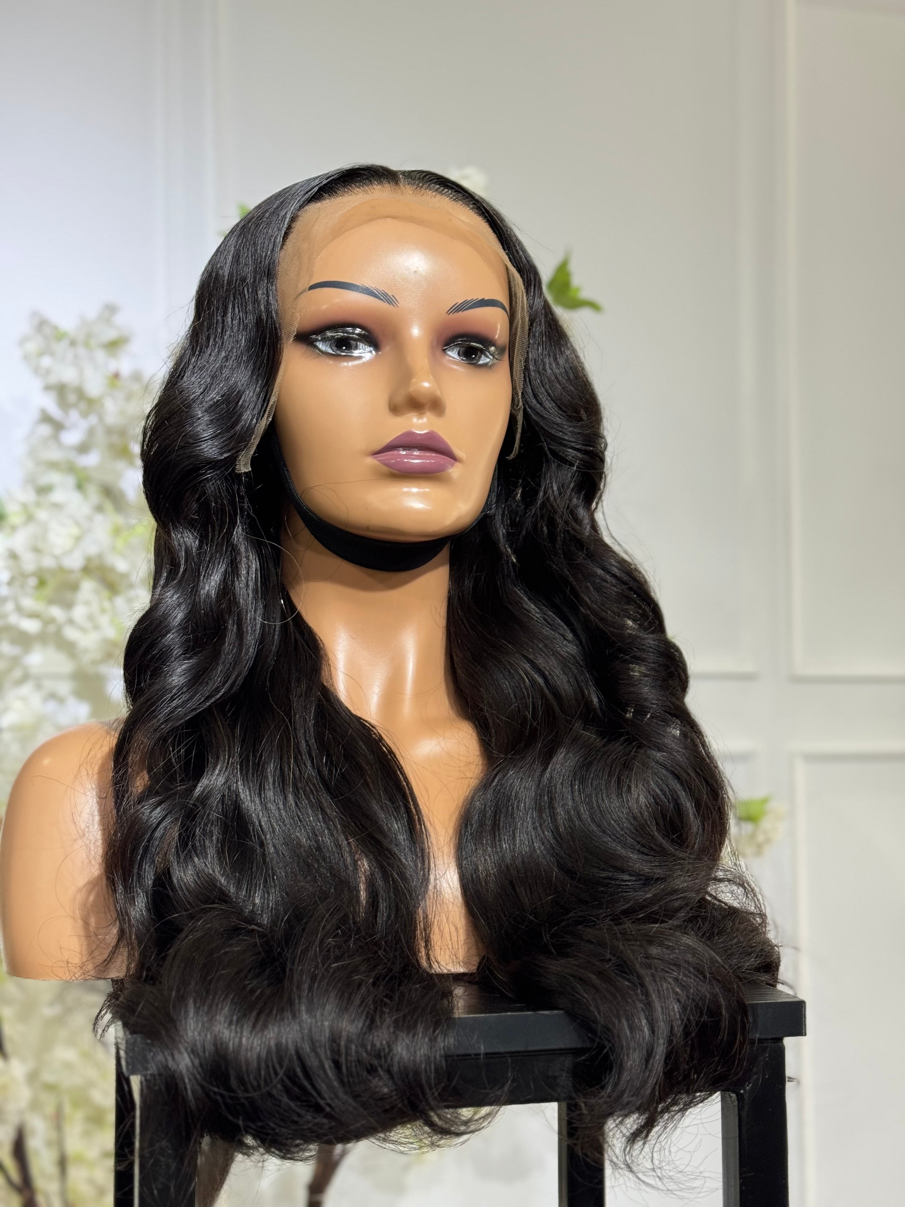 Straight with frontal swiss transparent lace