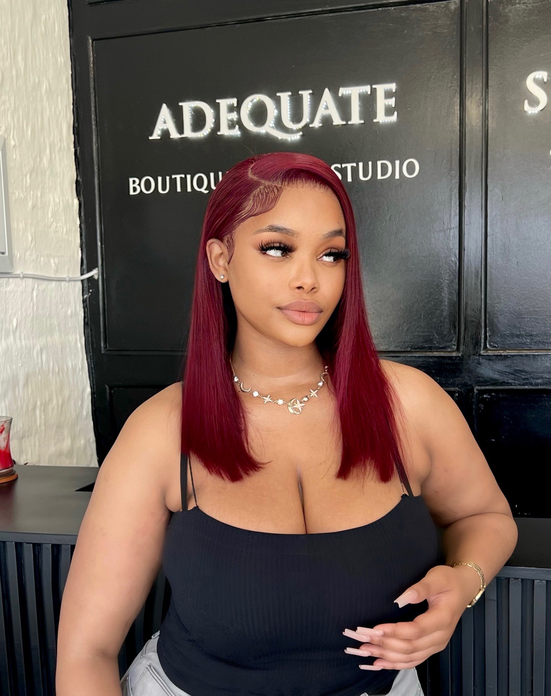 16” Deep Burgundy Frontal Unit