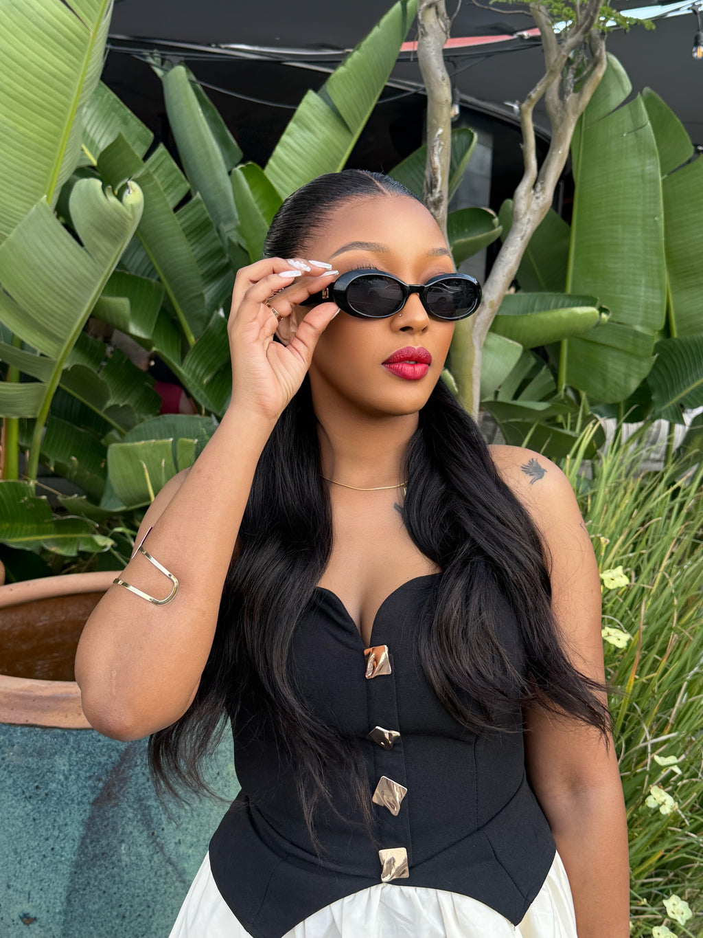 Straight with frontal swiss transparent lace