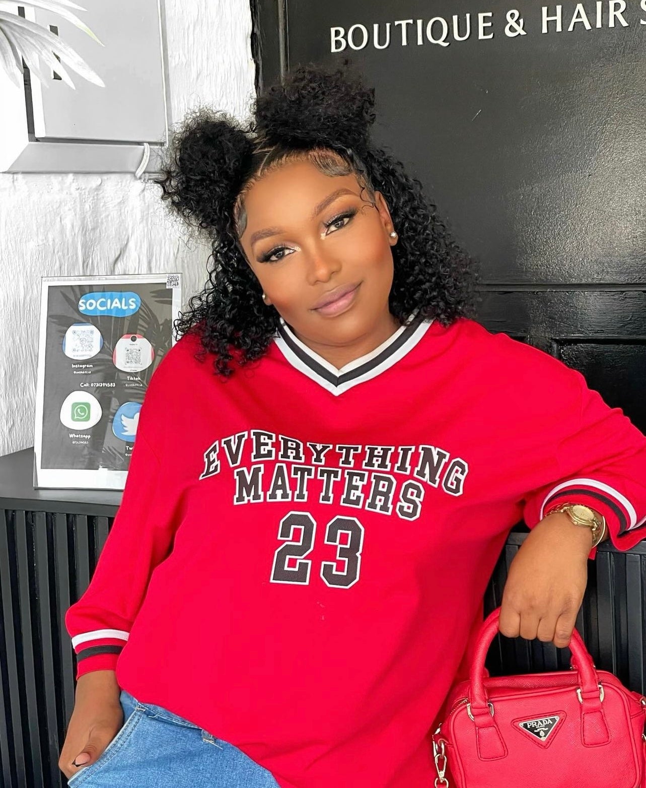 14” Double Drawn Curly Unit - SAMPLE WIG
