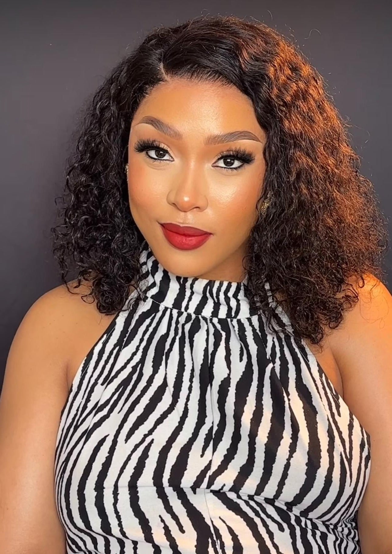 14” Double Drawn Curly Unit - SAMPLE WIG