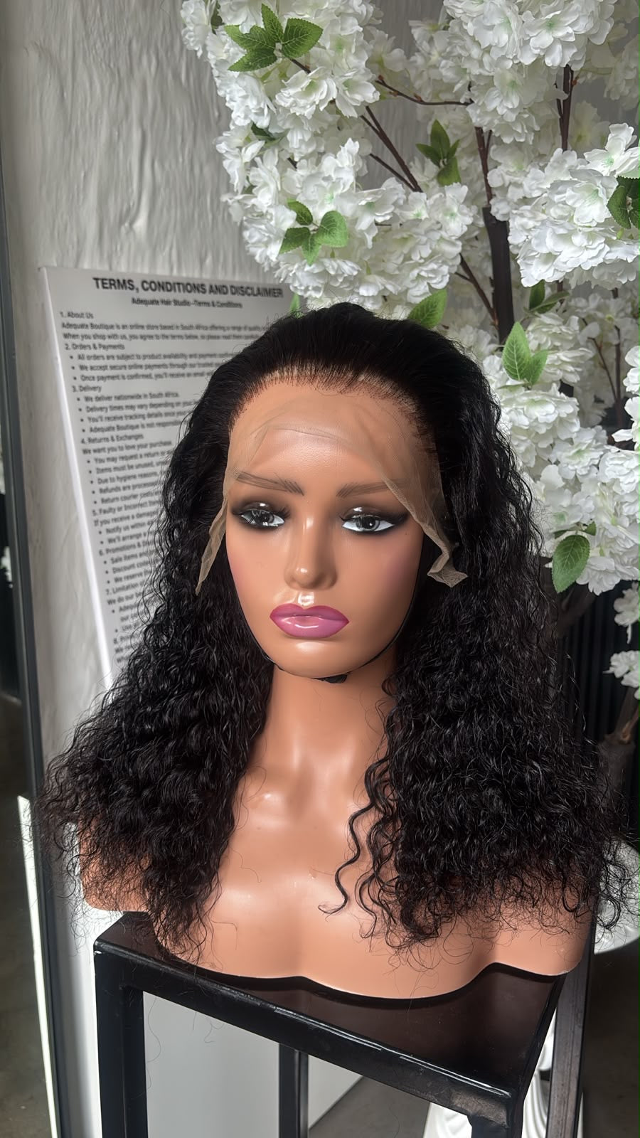 18” DD Curly Unit - SAMPLE WIG