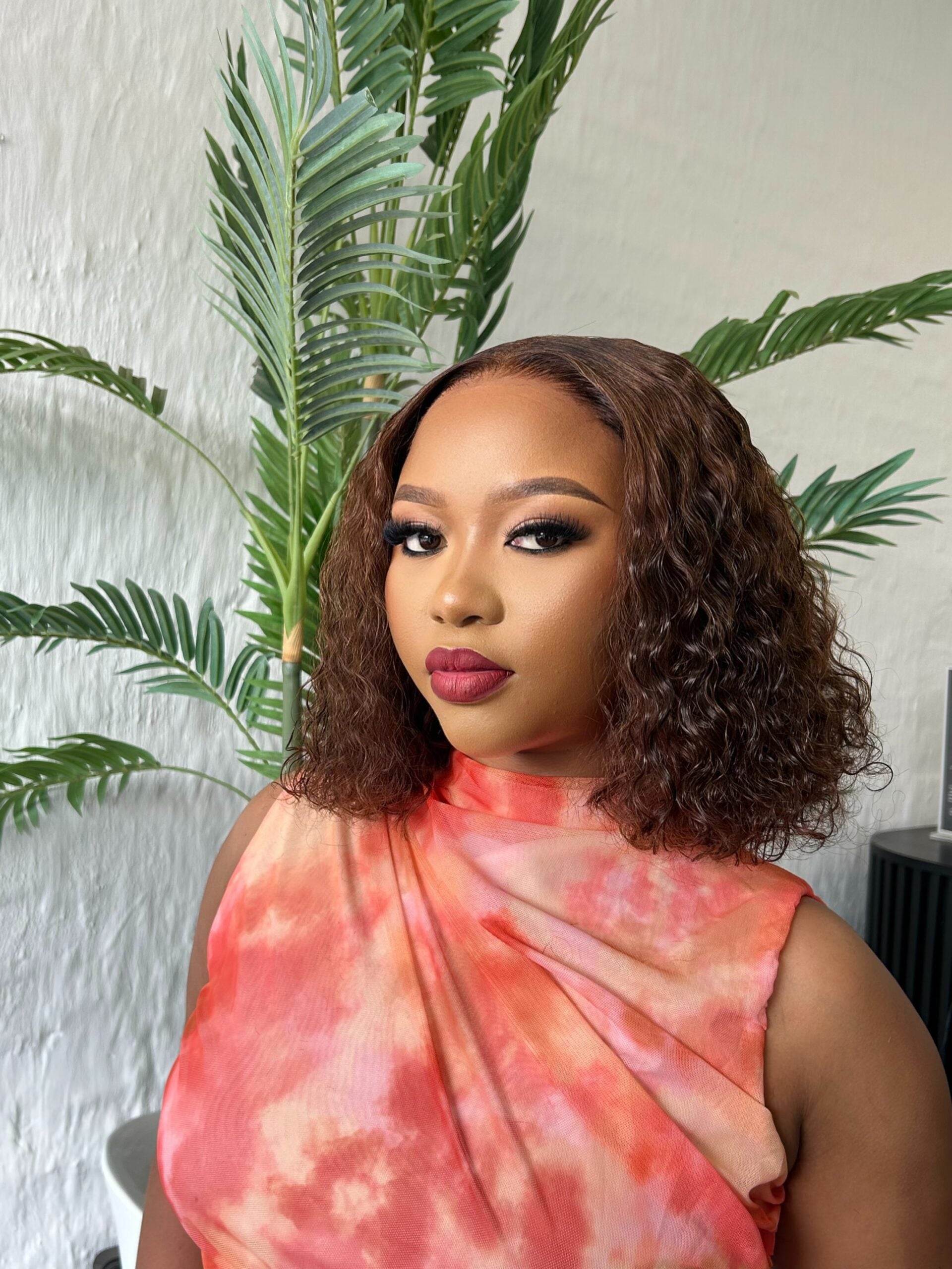 12” Cinnamon Curly Bob