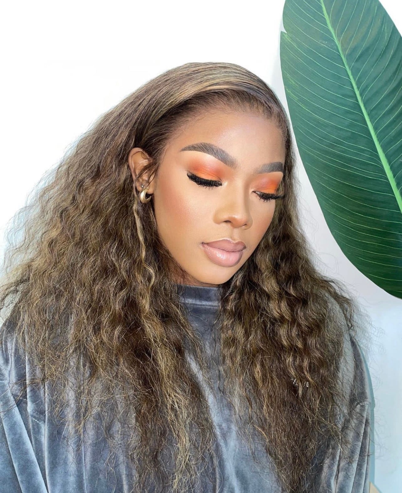22” Curly Highlighted Unit