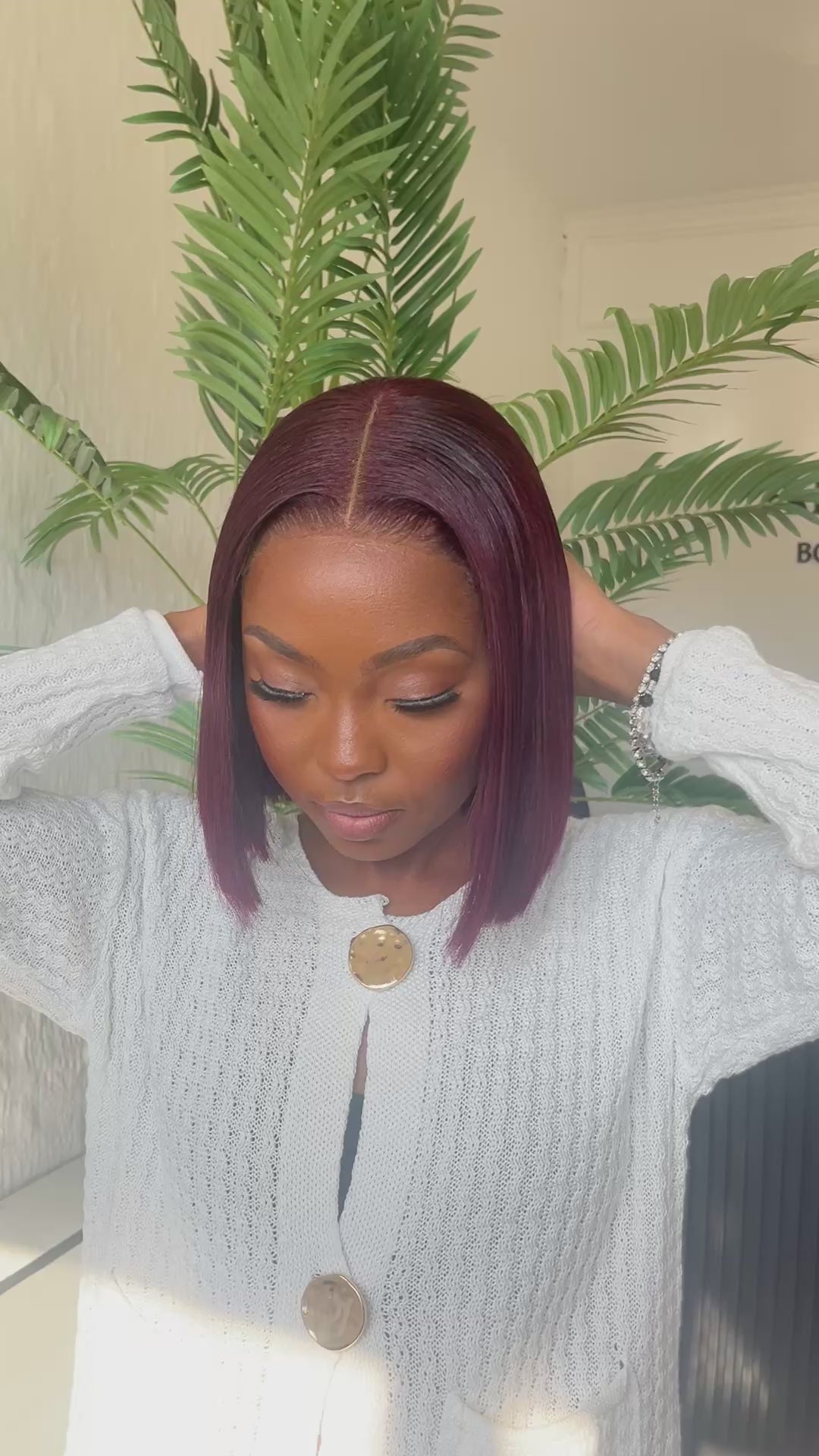 10” Vietnamese Wine Red bob