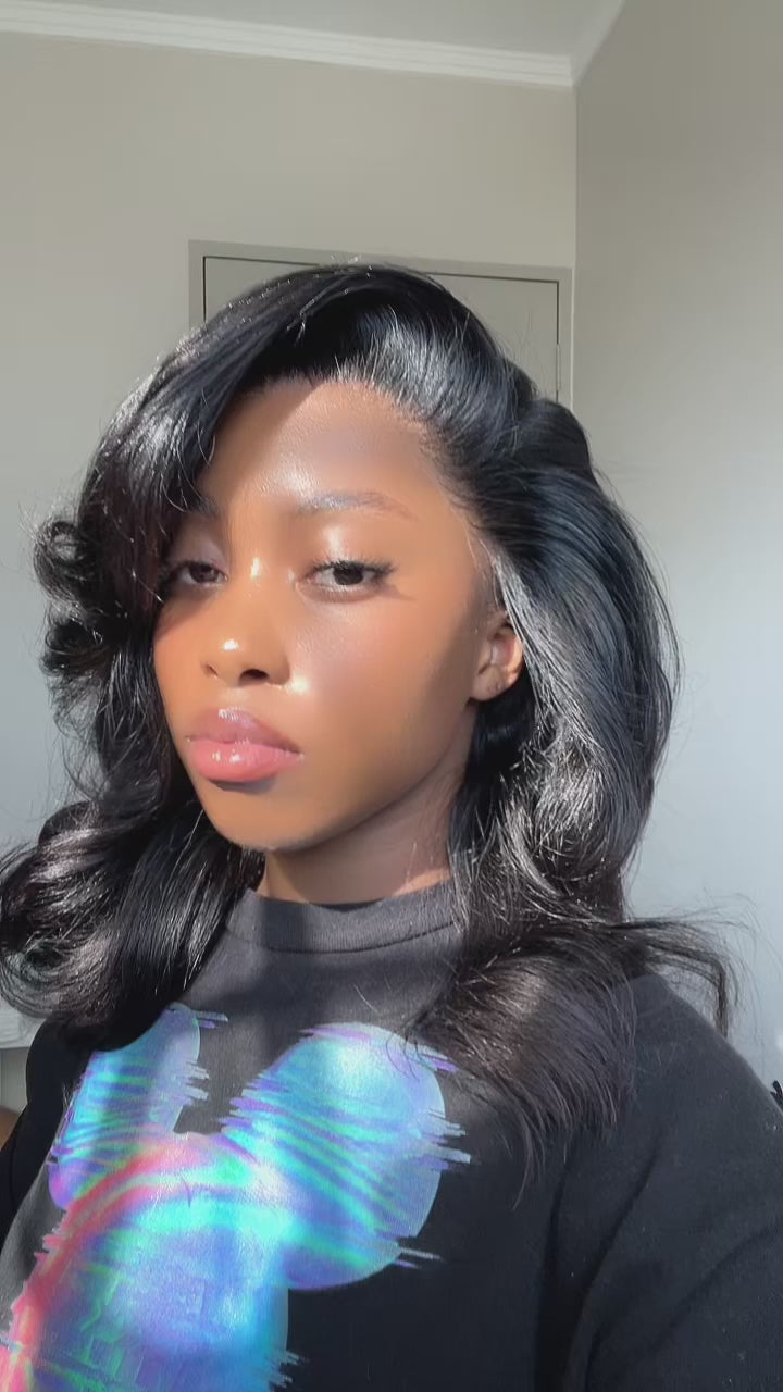 14” Double Drawn Frontal Bob