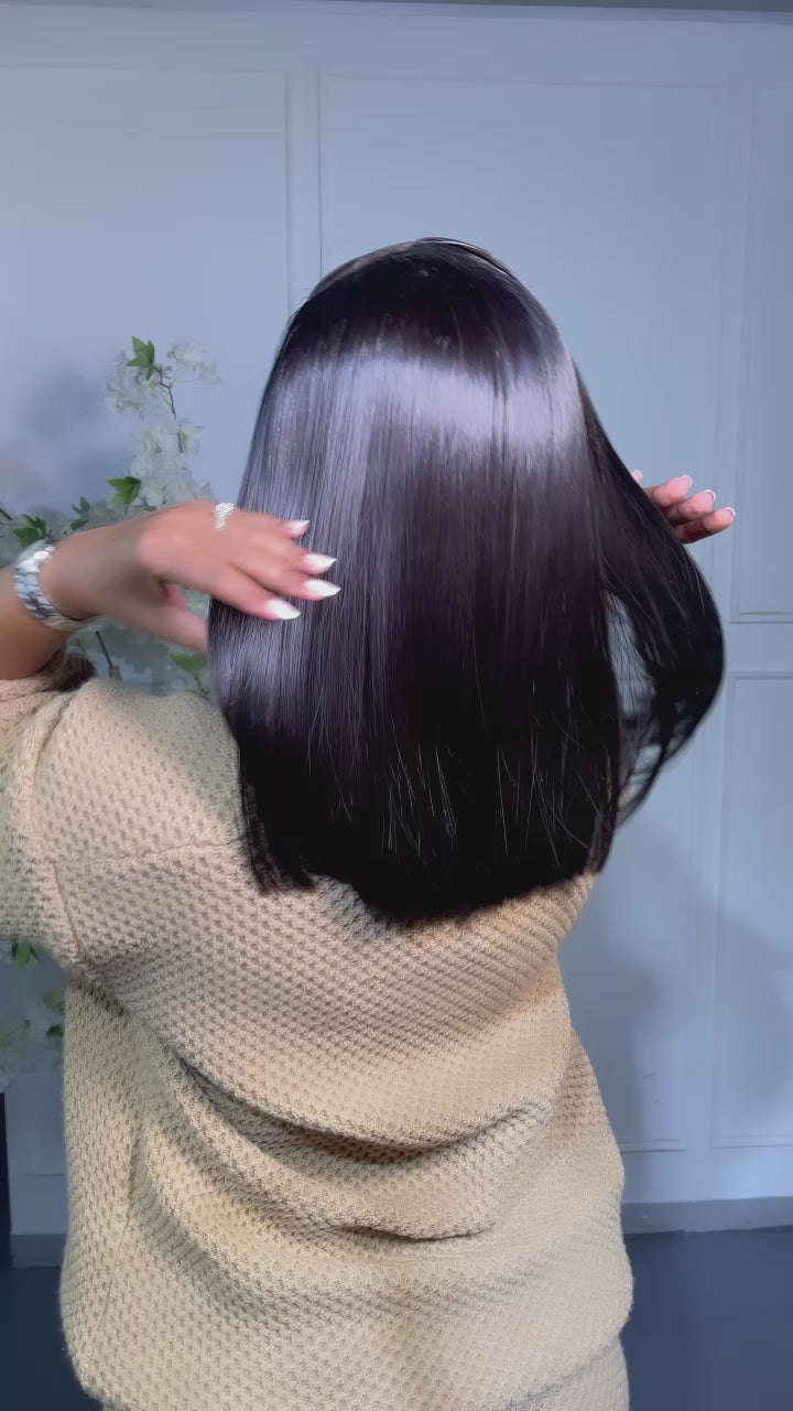 14” Double Drawn Frontal Bob