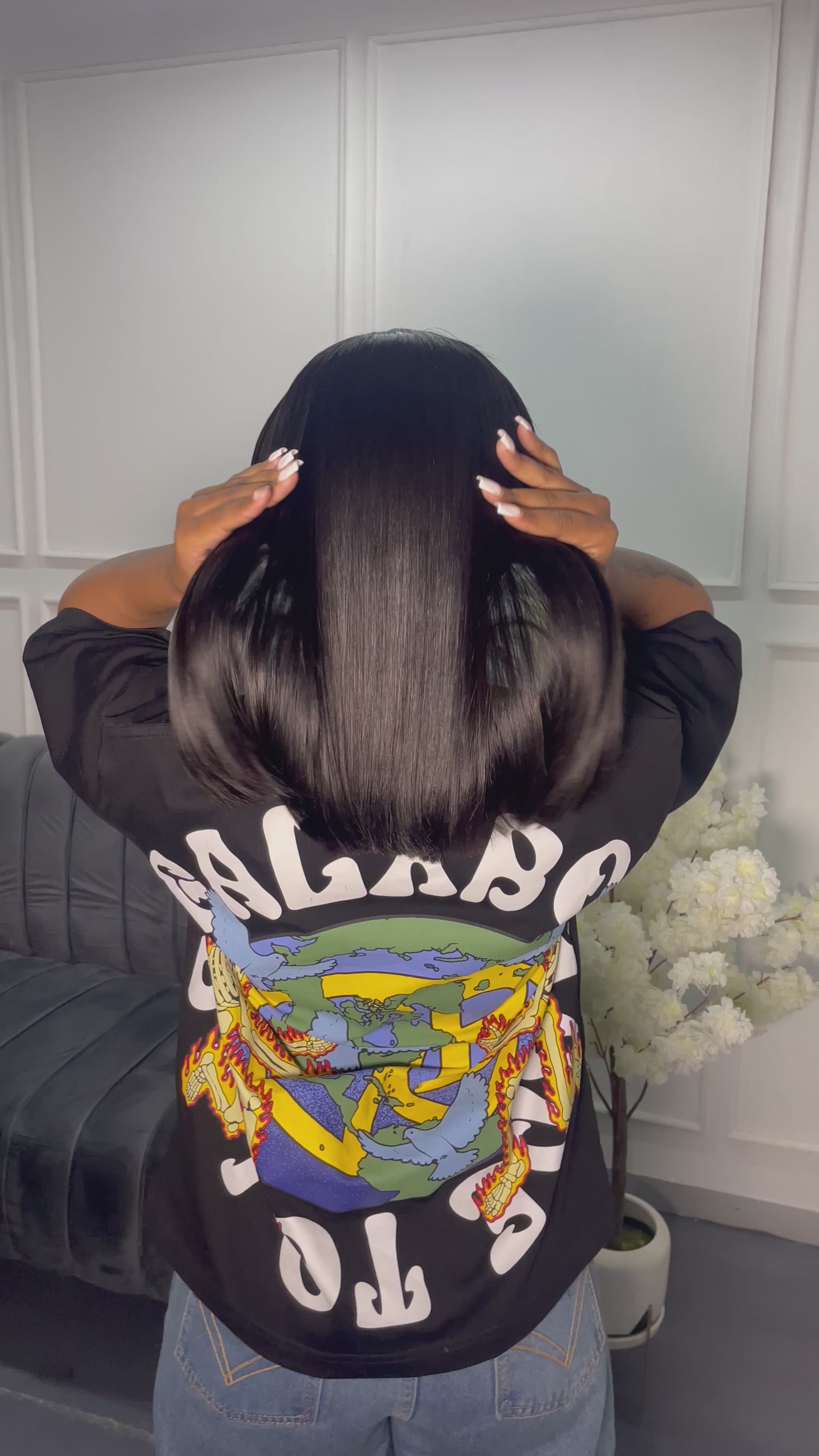 14” Double Drawn Frontal Bob