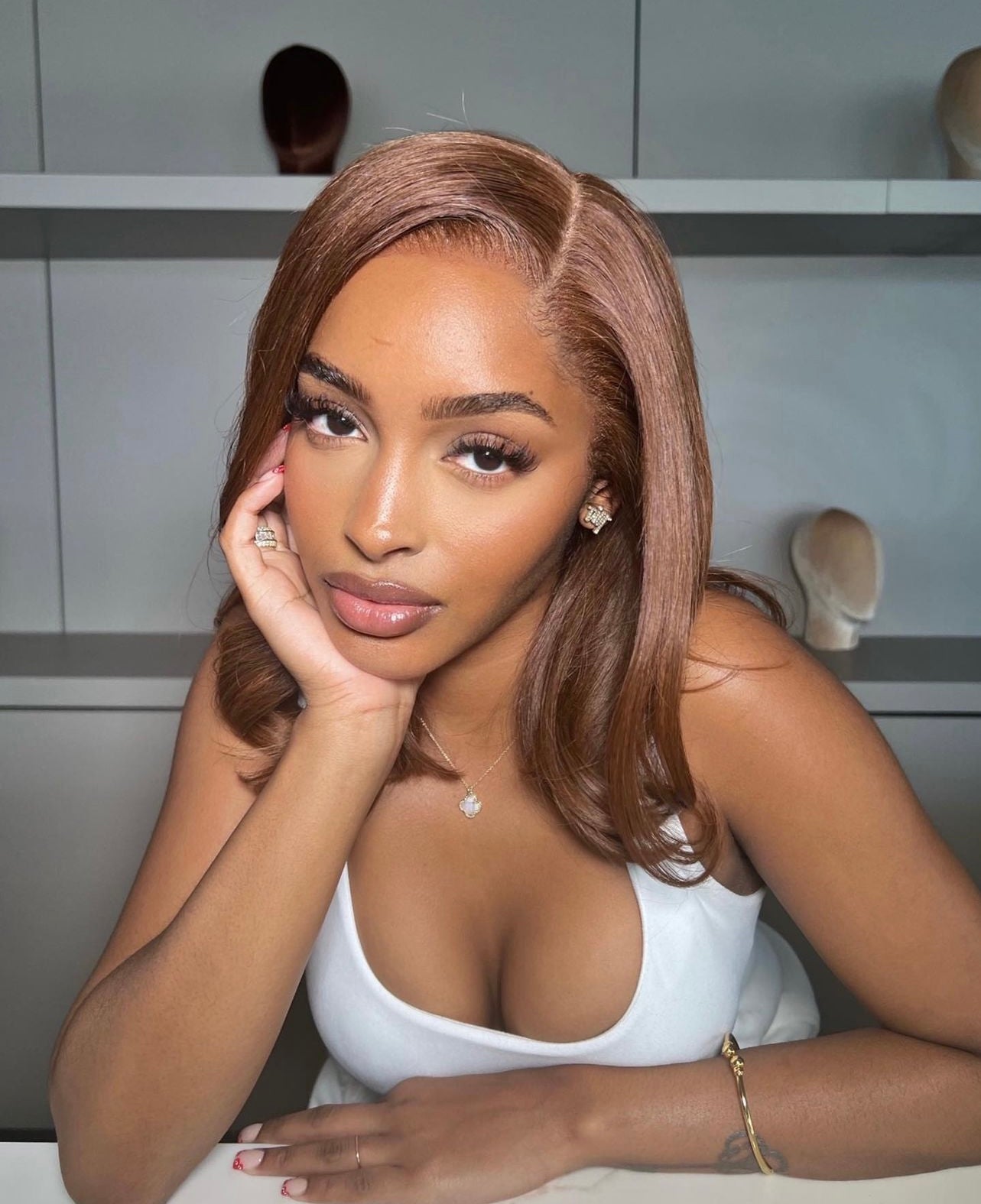 14” Browny Frontal Bob