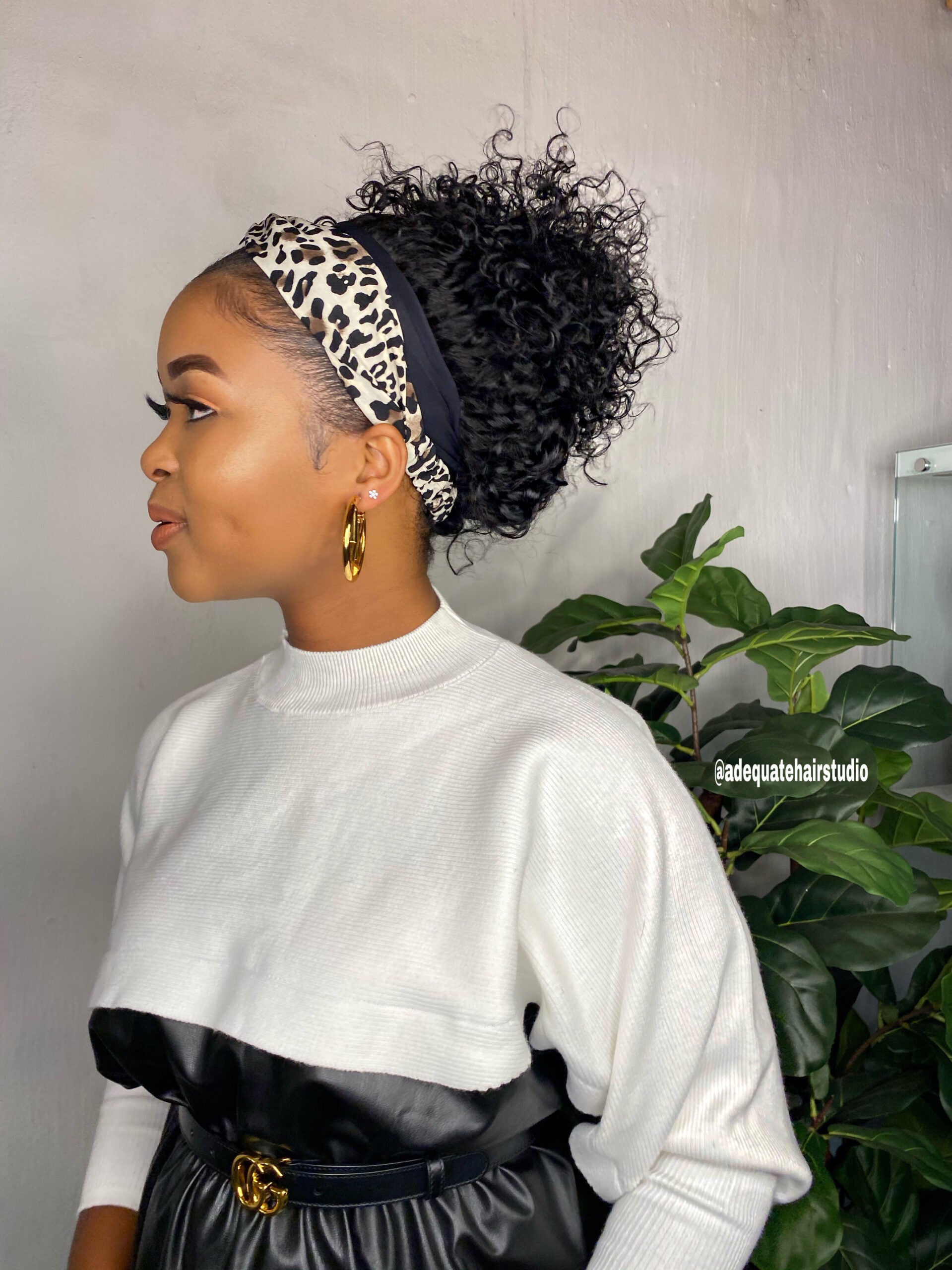 Water wave  Headband Wig