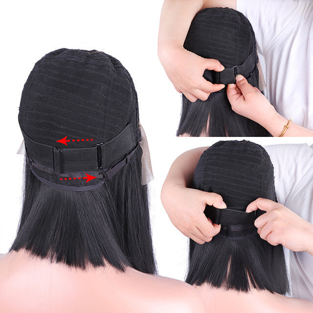Adjustable elastic band for wigs