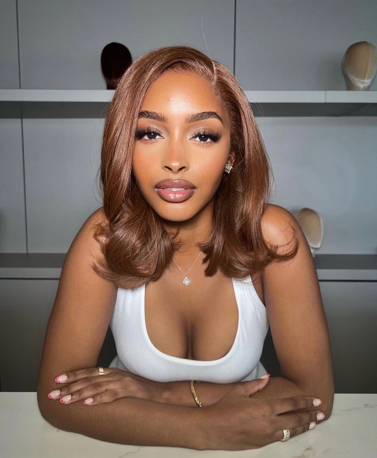 14” Browny Frontal Bob