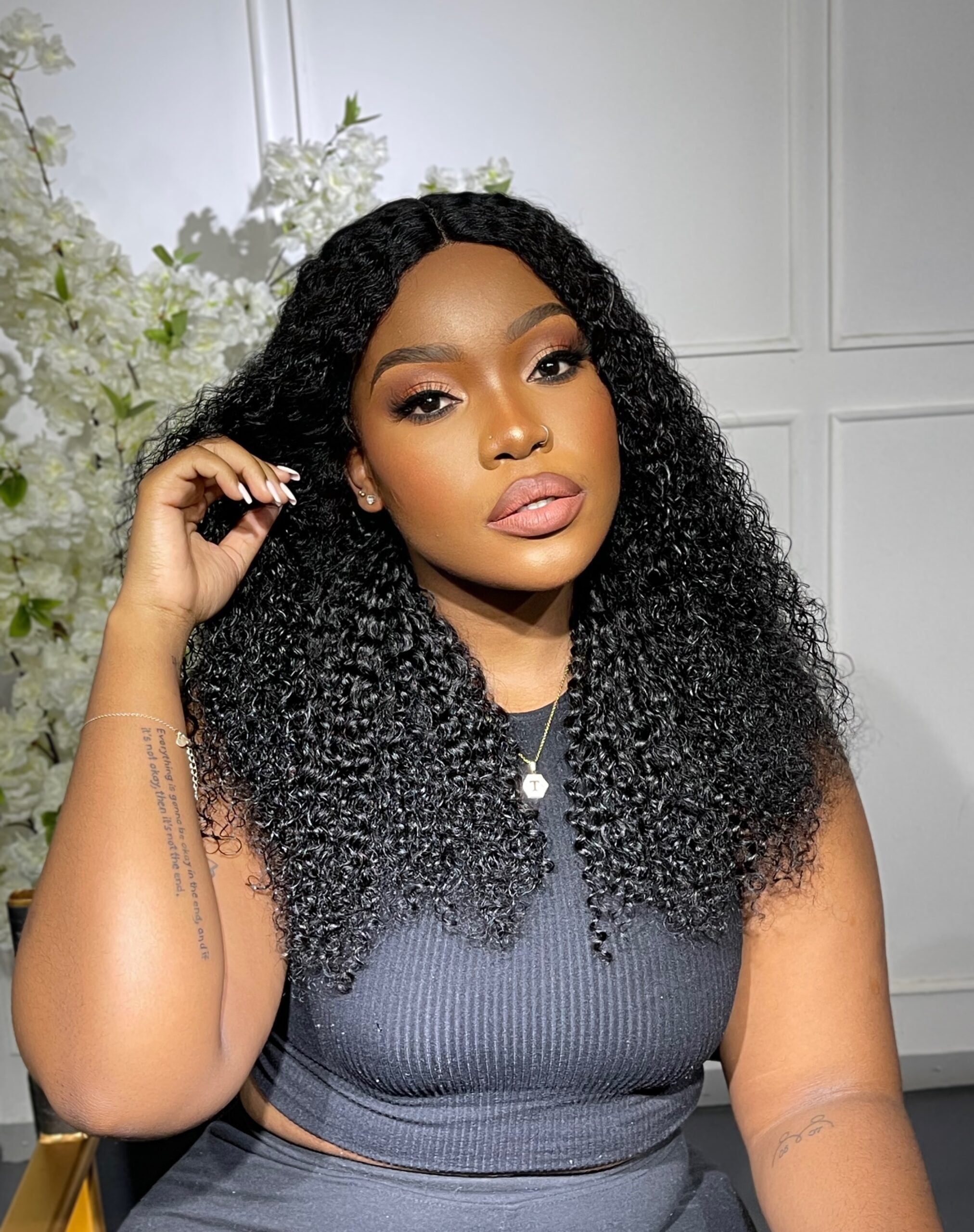 18” Jerry Curl Wig