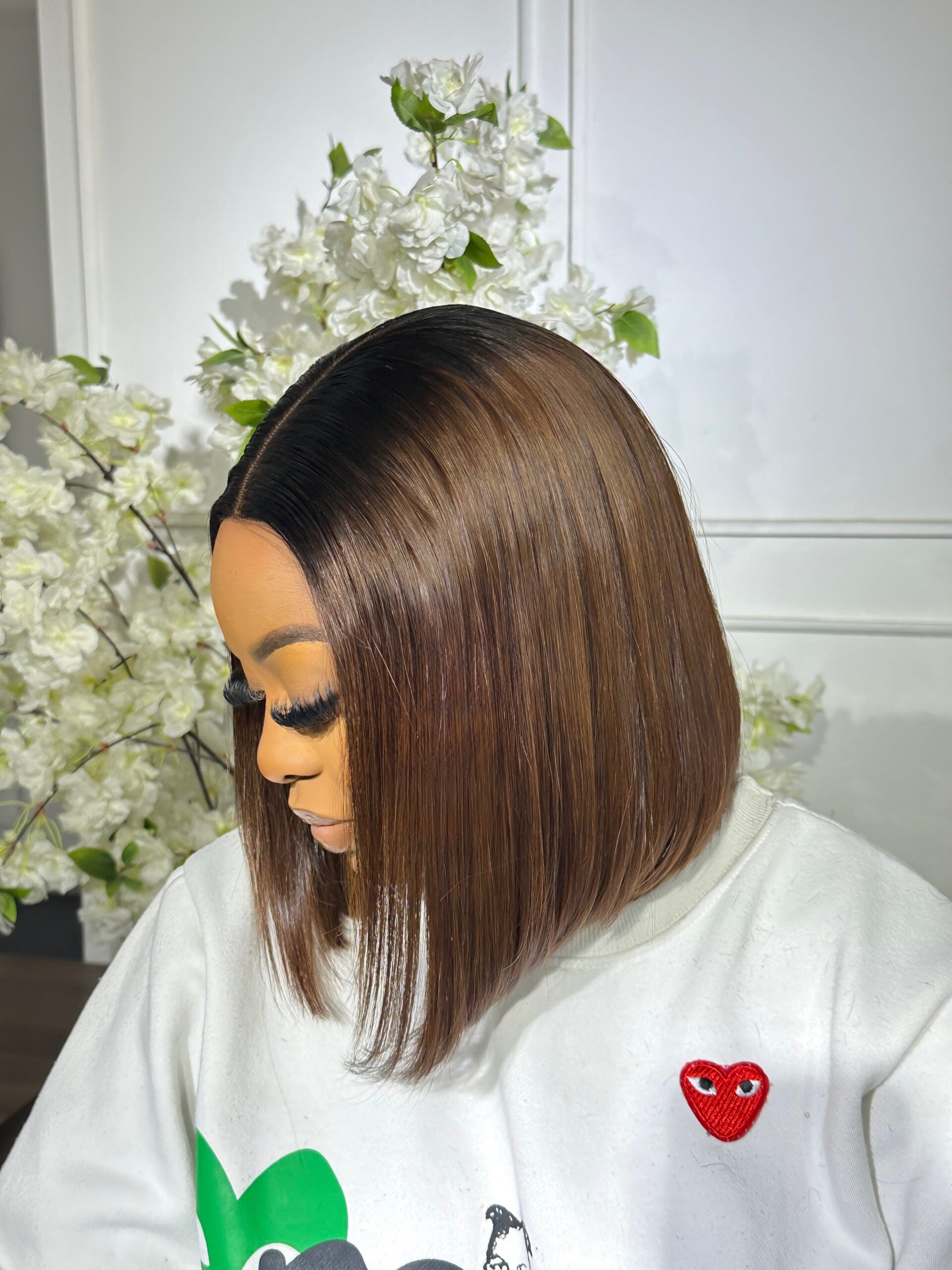 12” Silky bone straight Ombre bob