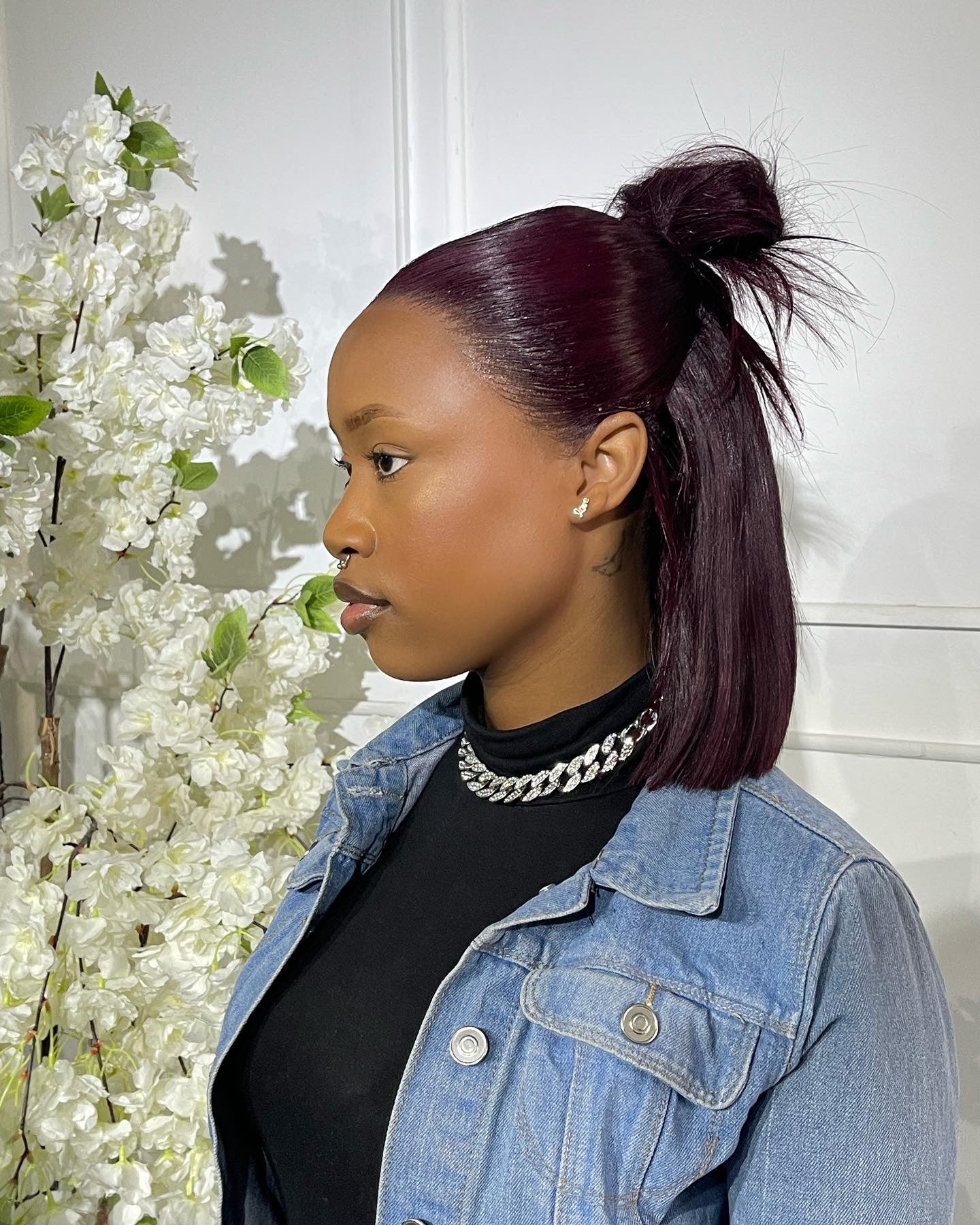 Rich Burgundy Frontal Bob