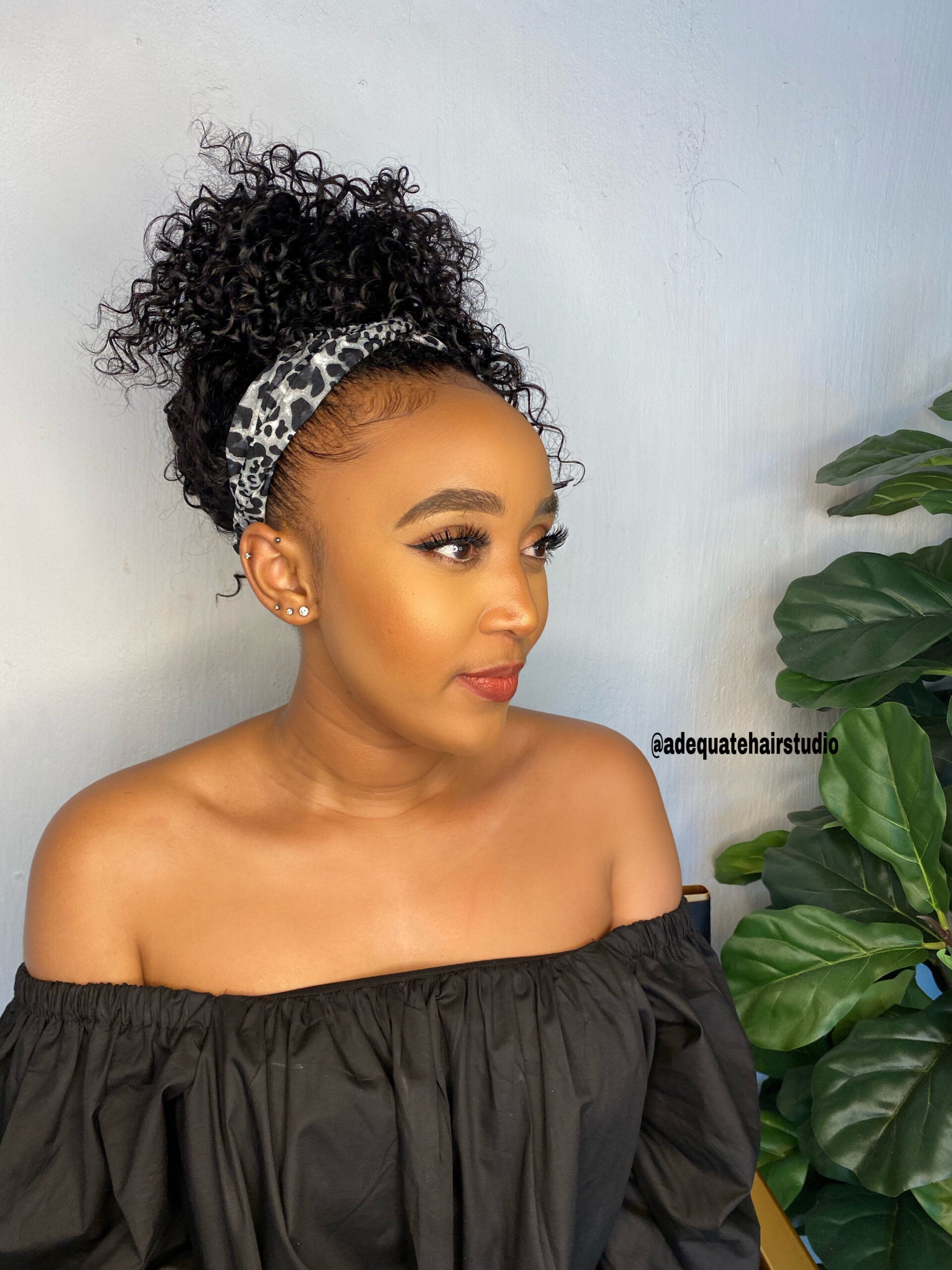 Water wave  Headband Wig