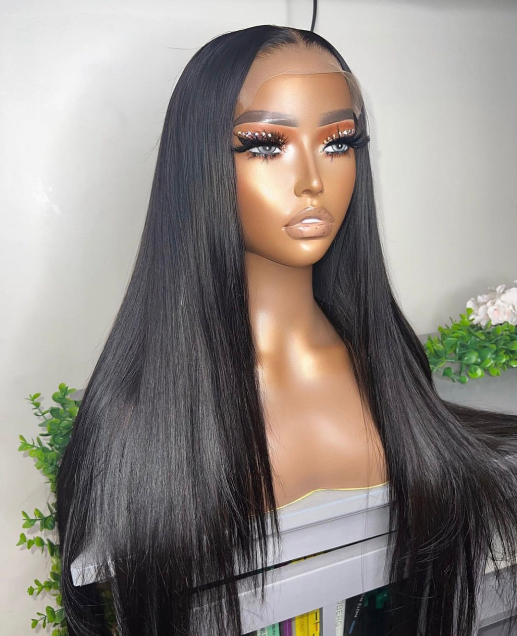 24” Straight Peruvian 5x5 Wig