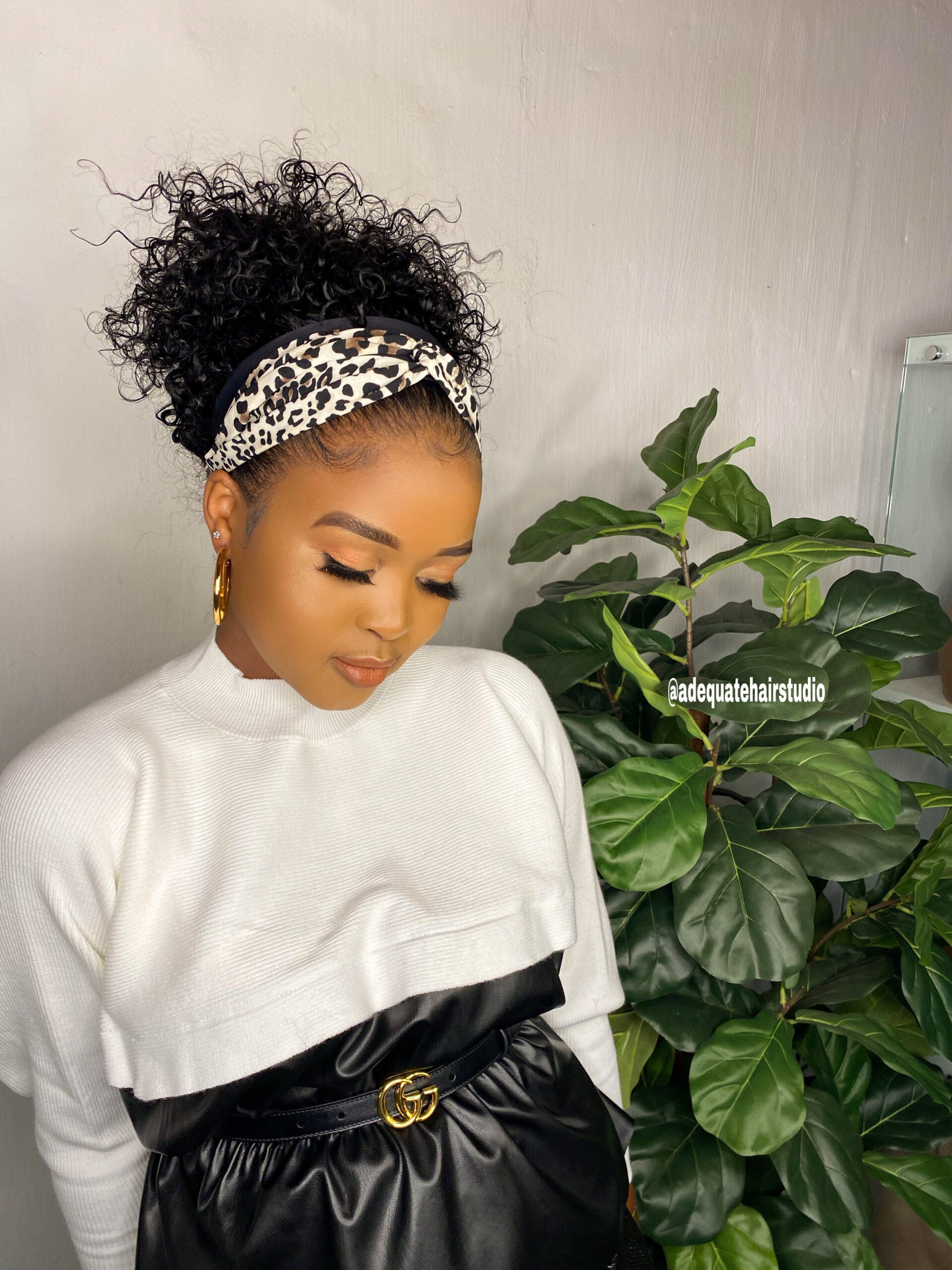 Water wave  Headband Wig