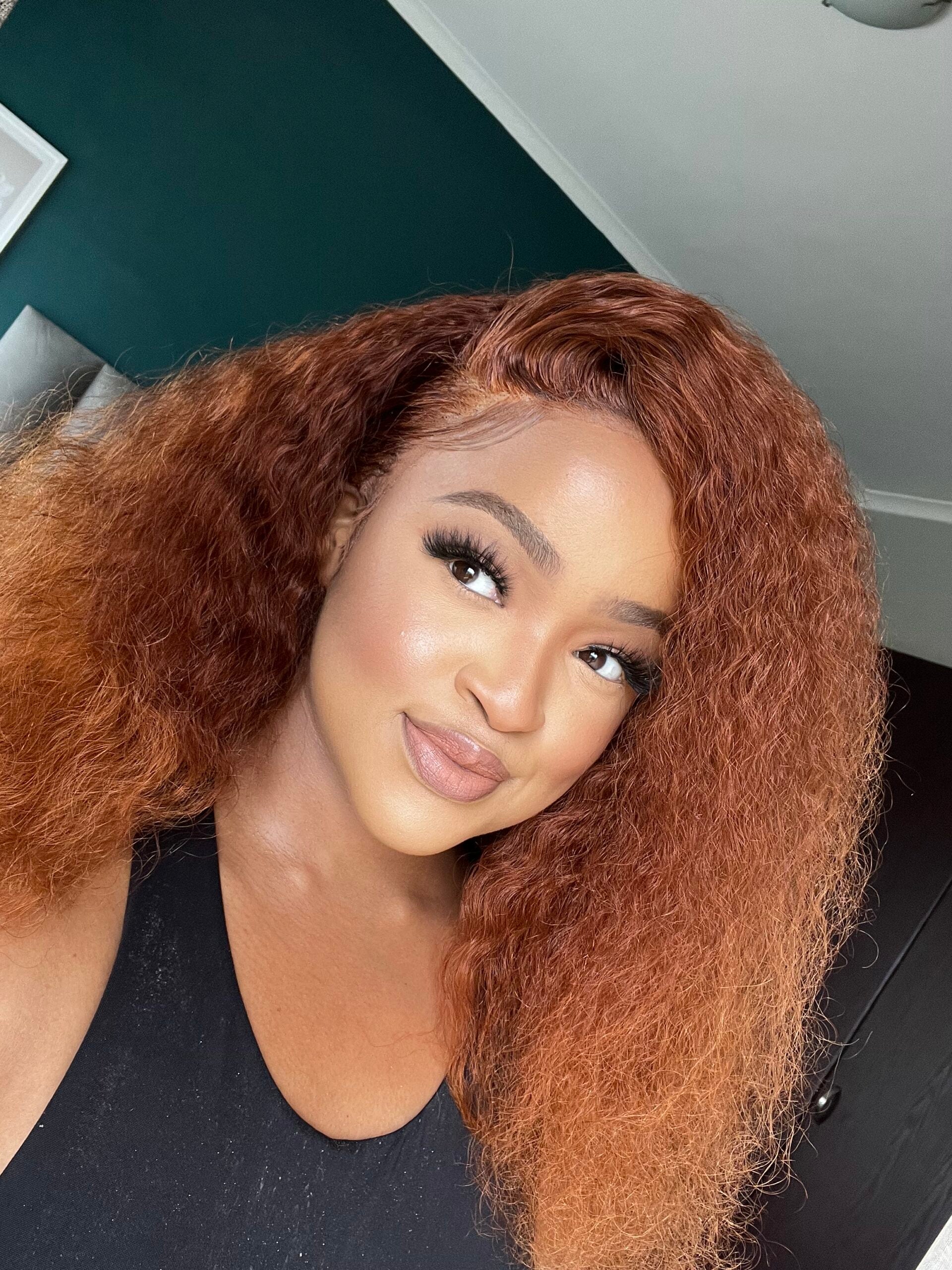 20” Two toned Ginger Curly Unit