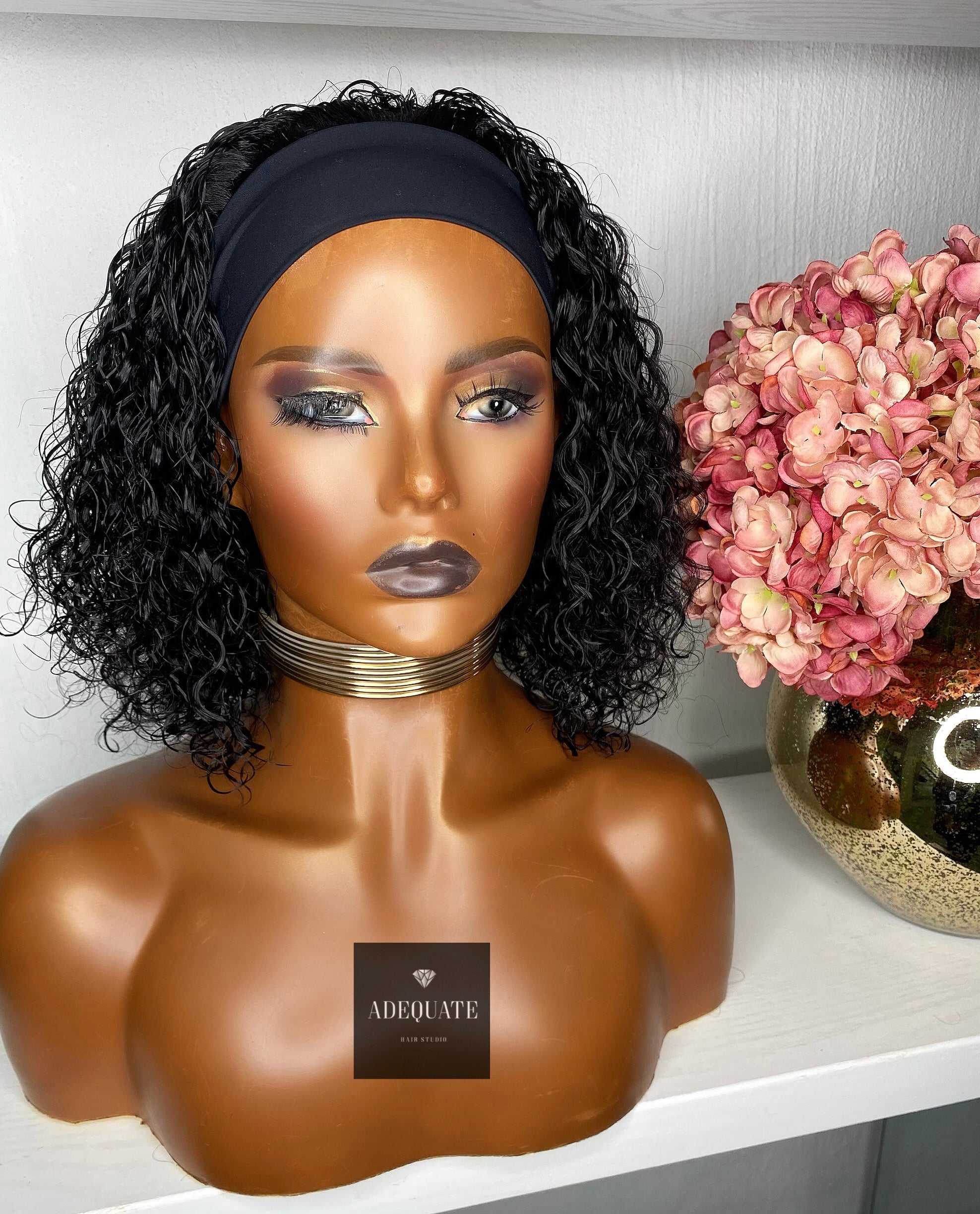 Water wave  Headband Wig