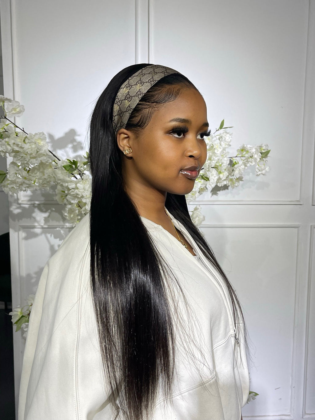 Straight Headband  Wig
