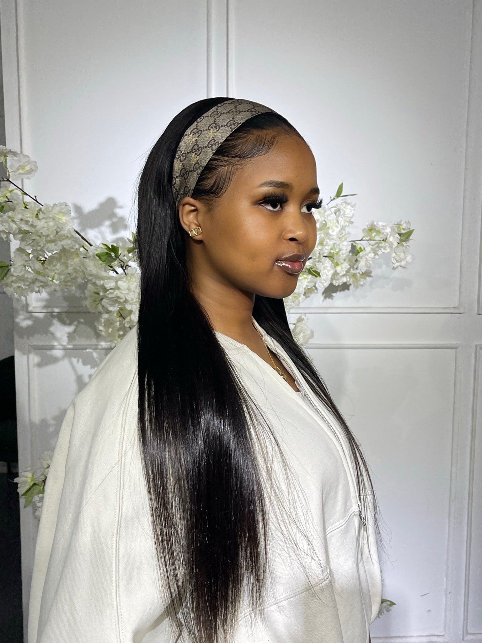 Straight Headband  Wig