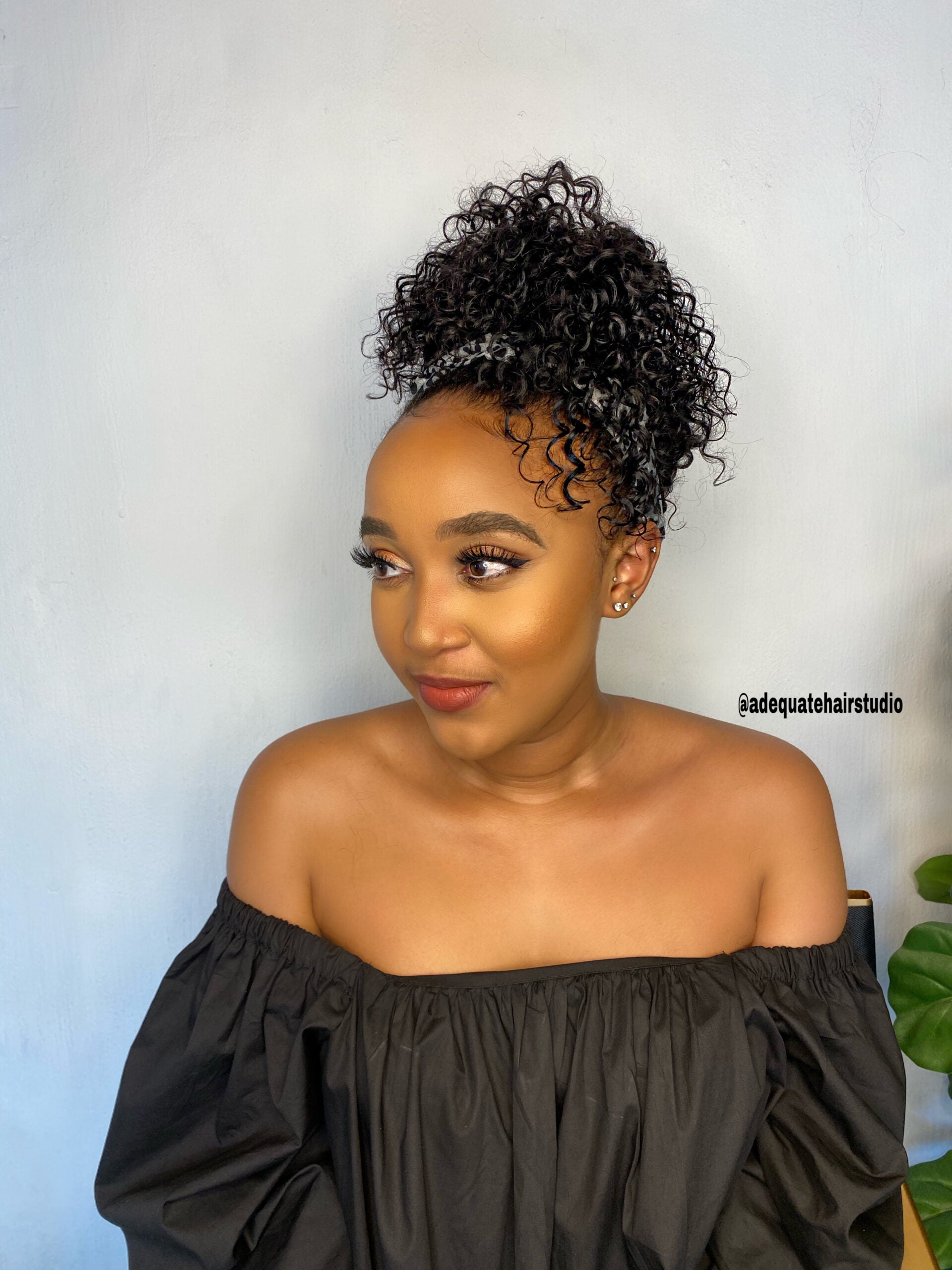 Water wave  Headband Wig